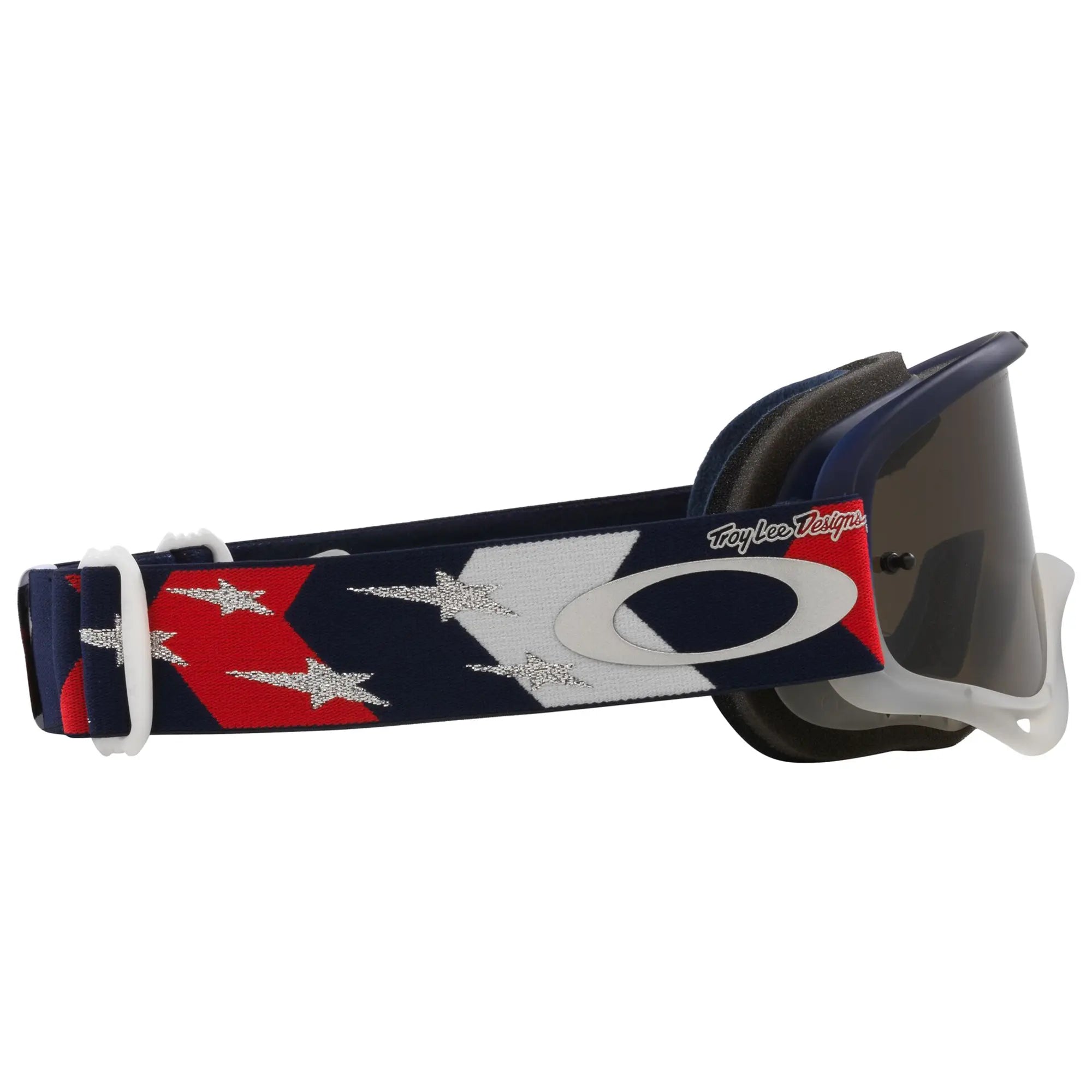 Oakley O Frame TLD MX Goggles Red / White / Blue Stars / Dark Grey - FREE UK Shipping, FREE 365 Day Returns | Moto Central
