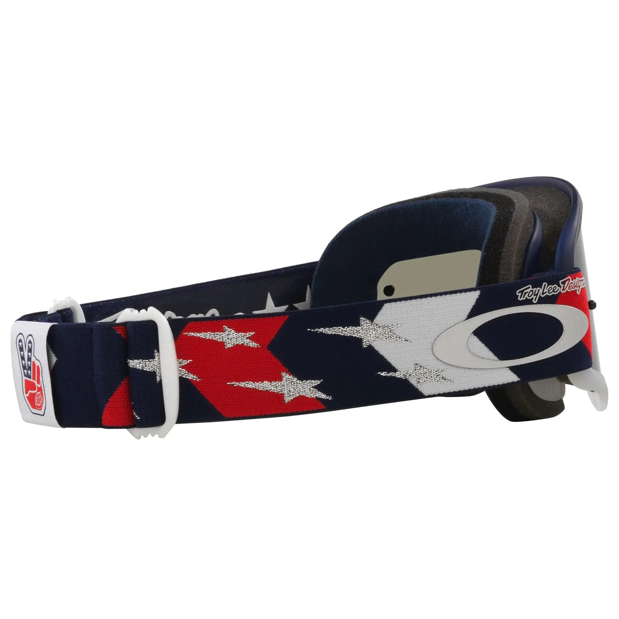 Oakley O Frame TLD MX Goggles Red / White / Blue Stars / Dark Grey - FREE UK Shipping, FREE 365 Day Returns | Moto Central