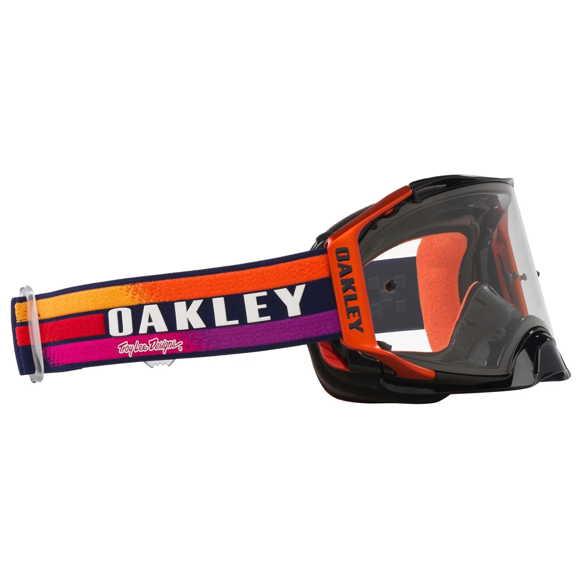 Oakley Airbrake TLD Sunrise MX Goggles Navy / Clear - FREE UK Shipping, FREE 365 Day Returns | Moto Central