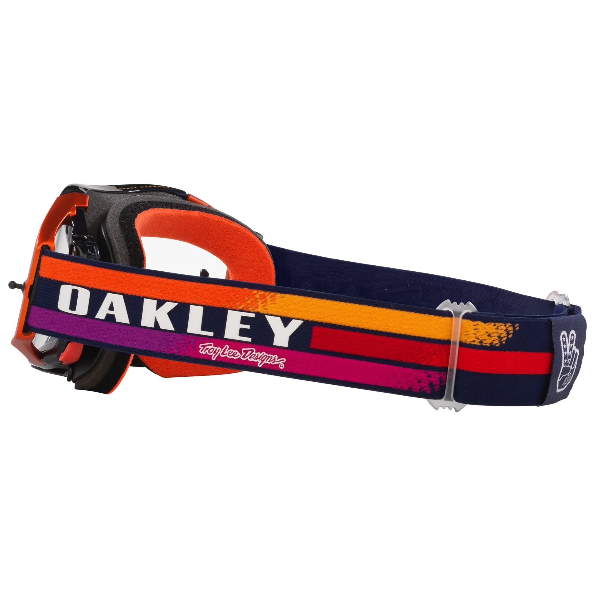 Oakley Airbrake TLD Sunrise MX Goggles Navy / Clear - FREE UK Shipping, FREE 365 Day Returns | Moto Central