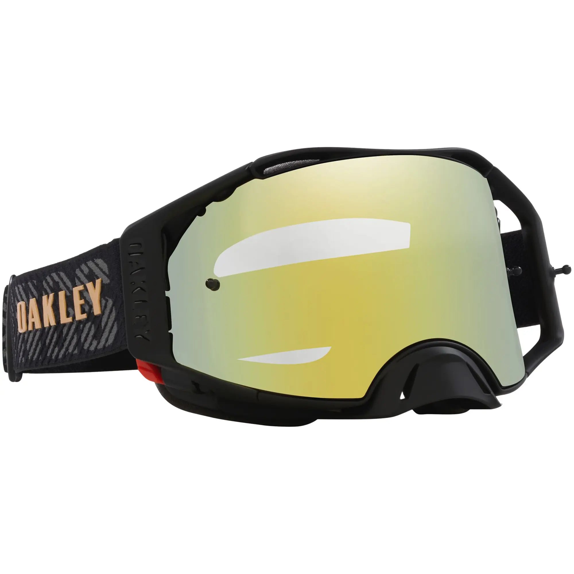 Oakley Airbrake Herlings Signature MX Goggles 24k Gold Iridium - FREE UK Shipping, FREE 365 Day Returns | Moto Central