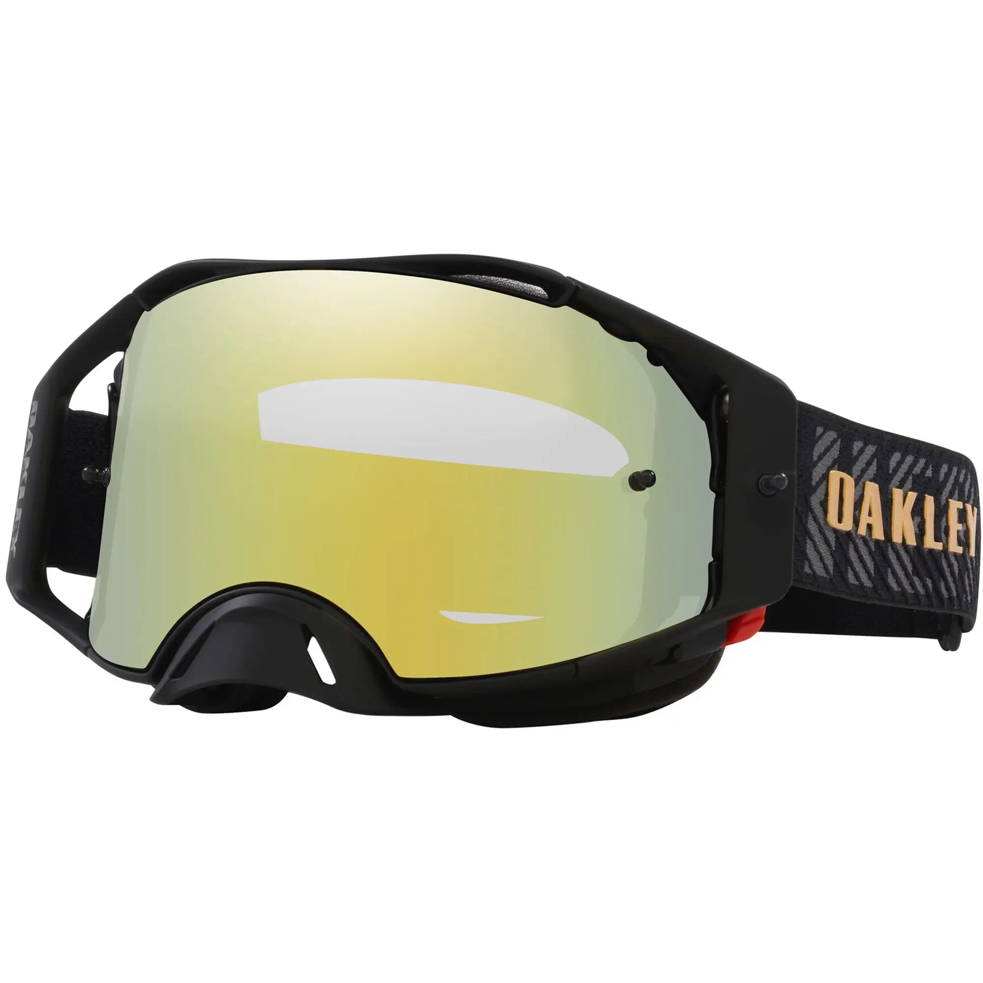 Oakley Airbrake Herlings Signature MX Goggles 24k Gold Iridium - FREE UK Shipping, FREE 365 Day Returns | Moto Central