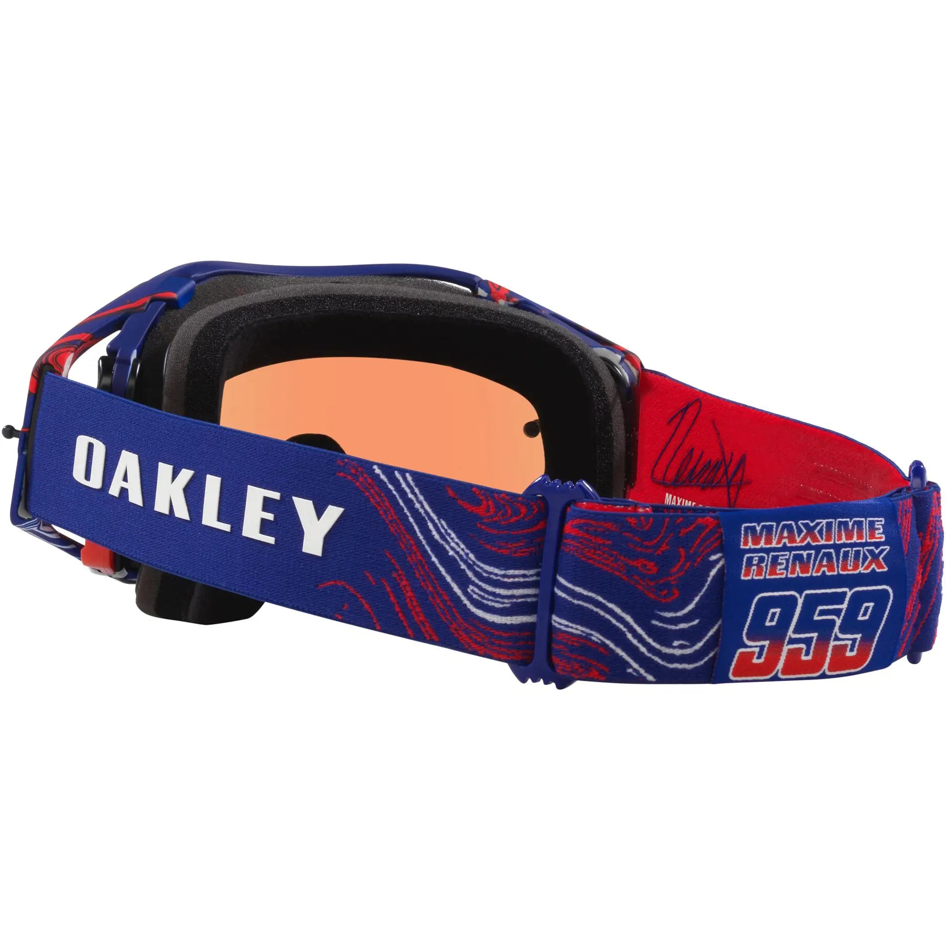 Oakley Airbrake Renaux Signature MX Goggles Torch Prizm - FREE UK Shipping, FREE 365 Day Returns | Moto Central