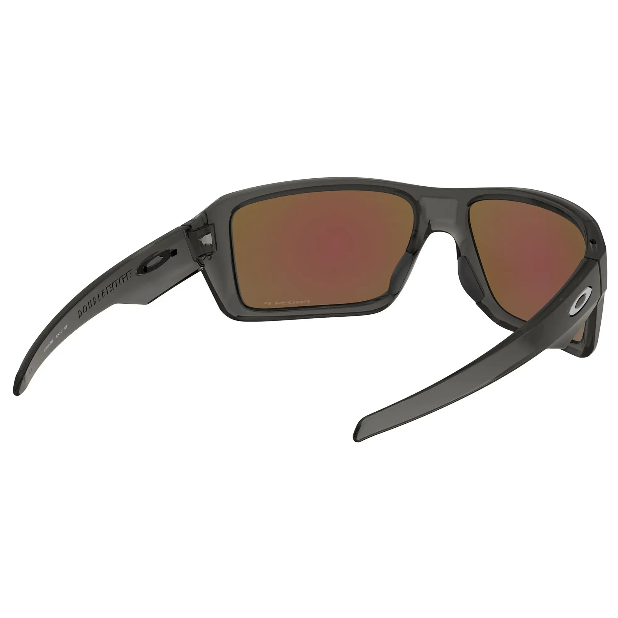 Oakley Double Edge Sunglasses Grey Smoke / Prizm Sapphire Iridium Polar Lens - FREE UK Shipping, FREE 365 Day Returns | Moto Central