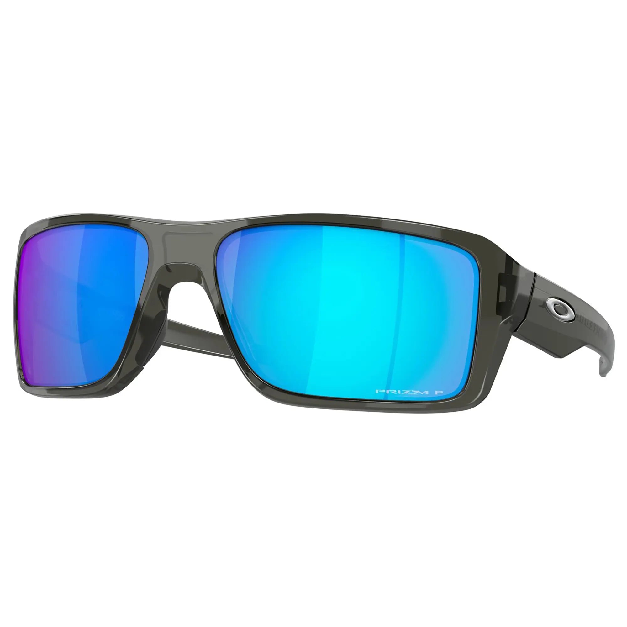 Oakley Double Edge Sunglasses Grey Smoke / Prizm Sapphire Iridium Polar Lens - FREE UK Shipping, FREE 365 Day Returns | Moto Central