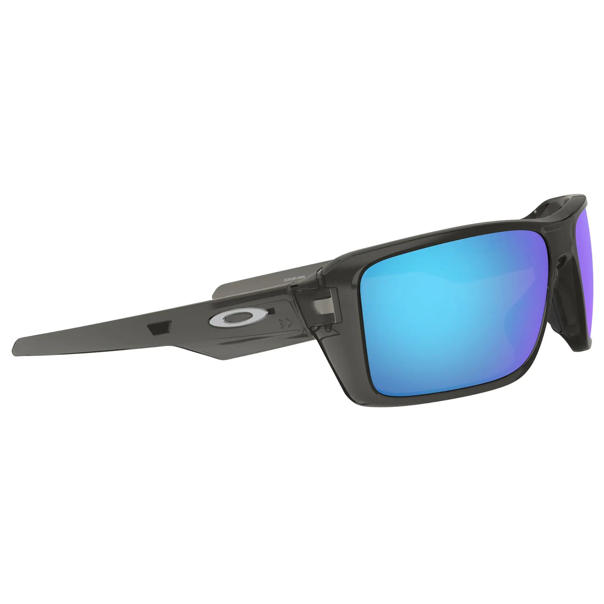 Oakley Double Edge Sunglasses Grey Smoke / Prizm Sapphire Iridium Polar Lens - FREE UK Shipping, FREE 365 Day Returns | Moto Central
