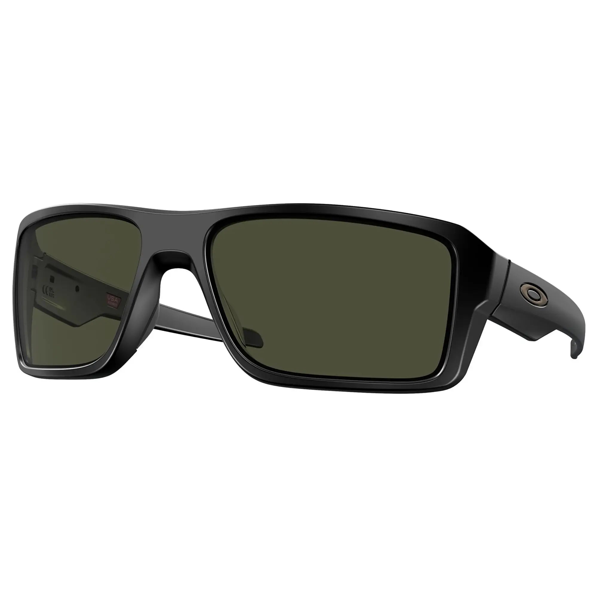 Oakley Double Edge Sunglasses Matt Black / Dark Grey Lens - FREE UK Shipping, FREE 365 Day Returns | Moto Central