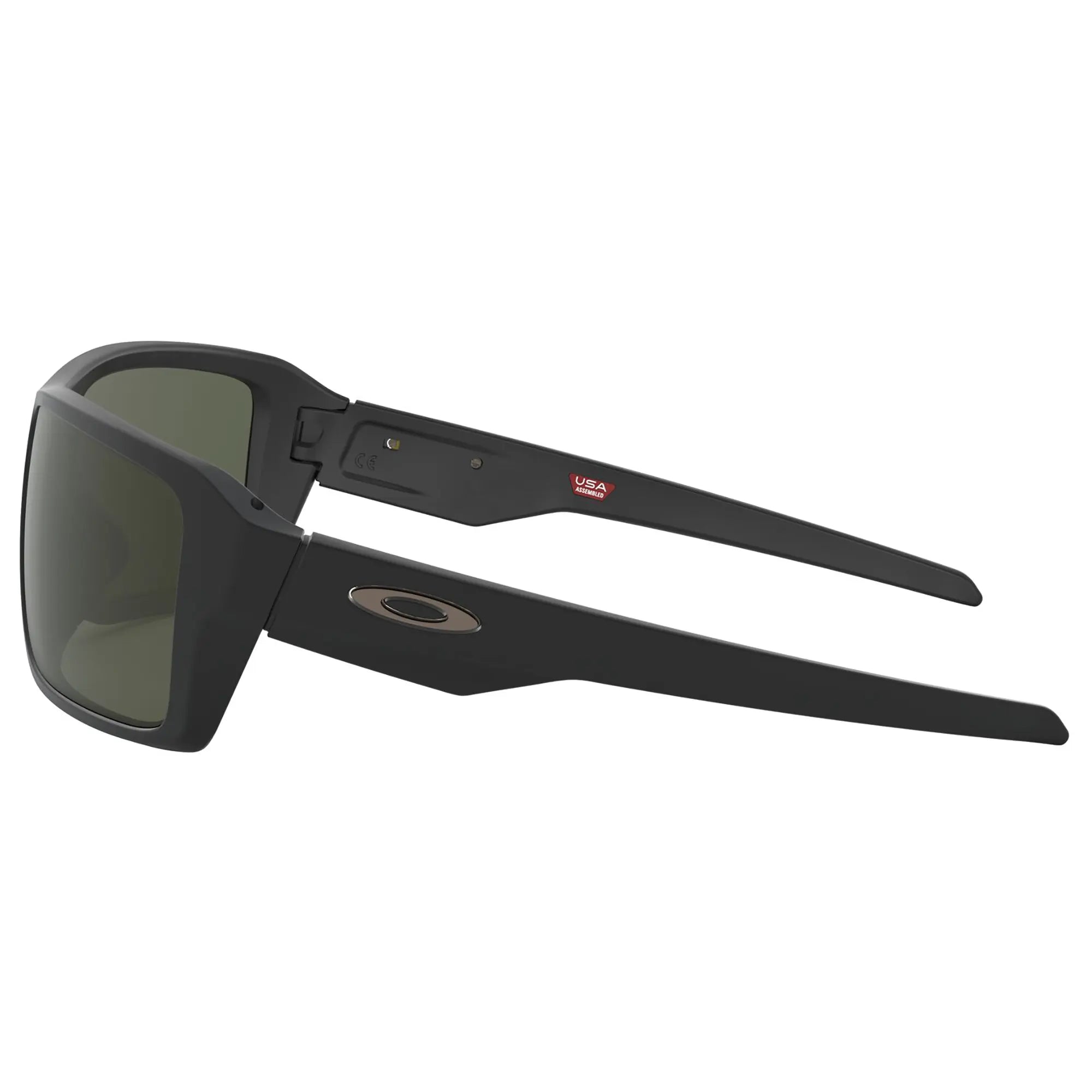 Oakley Double Edge Sunglasses Matt Black / Dark Grey Lens - FREE UK Shipping, FREE 365 Day Returns | Moto Central