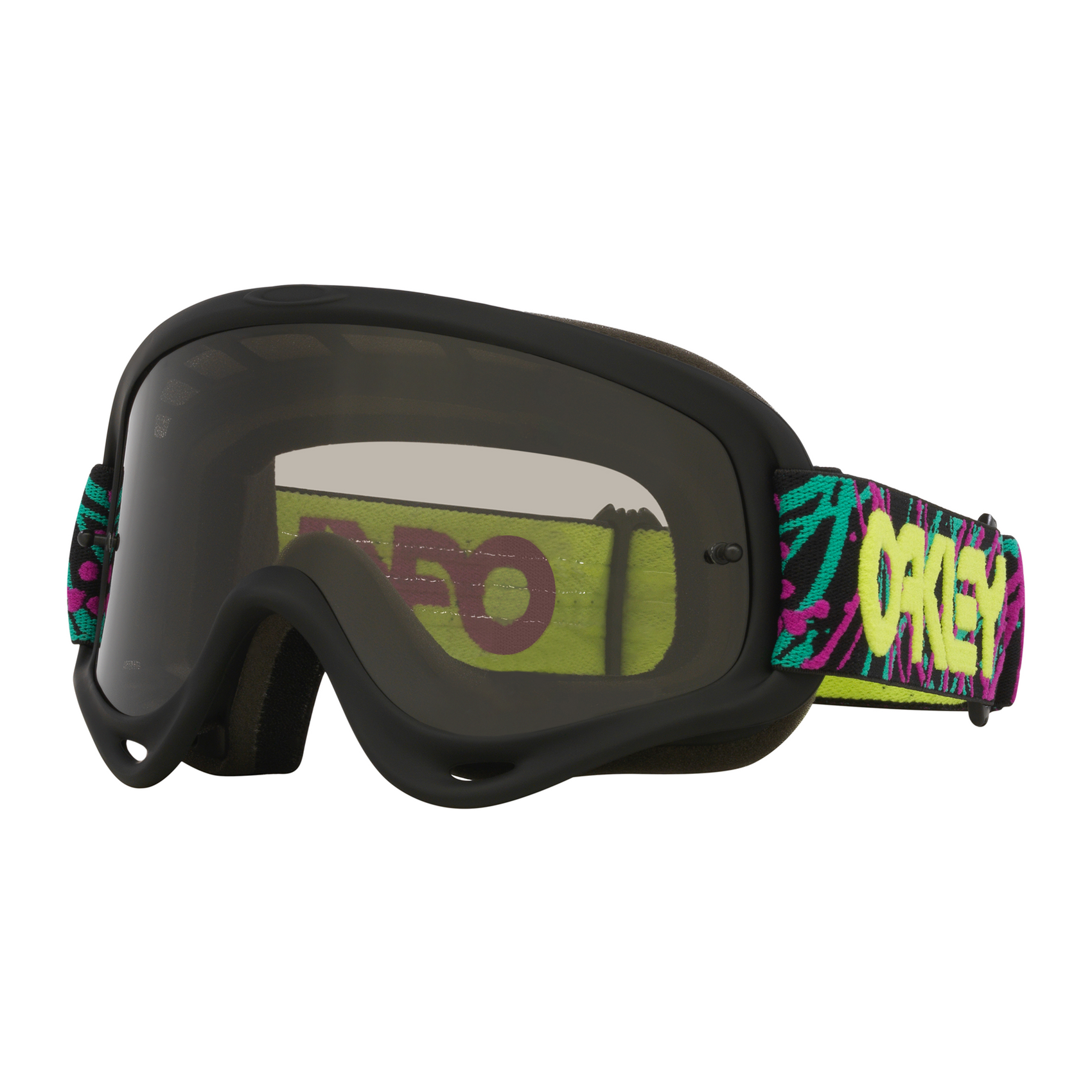 Oakley O Frame Jaxon Black MX Goggles Light Grey - FREE UK Shipping, FREE 365 Day Returns | Moto Central