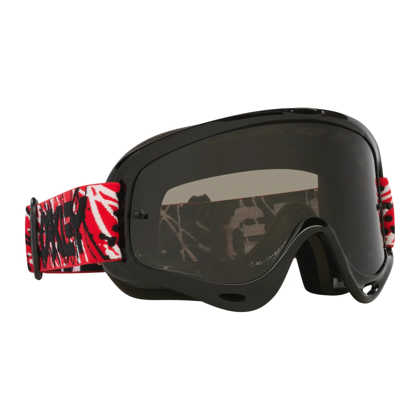 Oakley O Frame Red Eddie MX Goggles Dark Grey - FREE UK Shipping, FREE 365 Day Returns | Moto Central