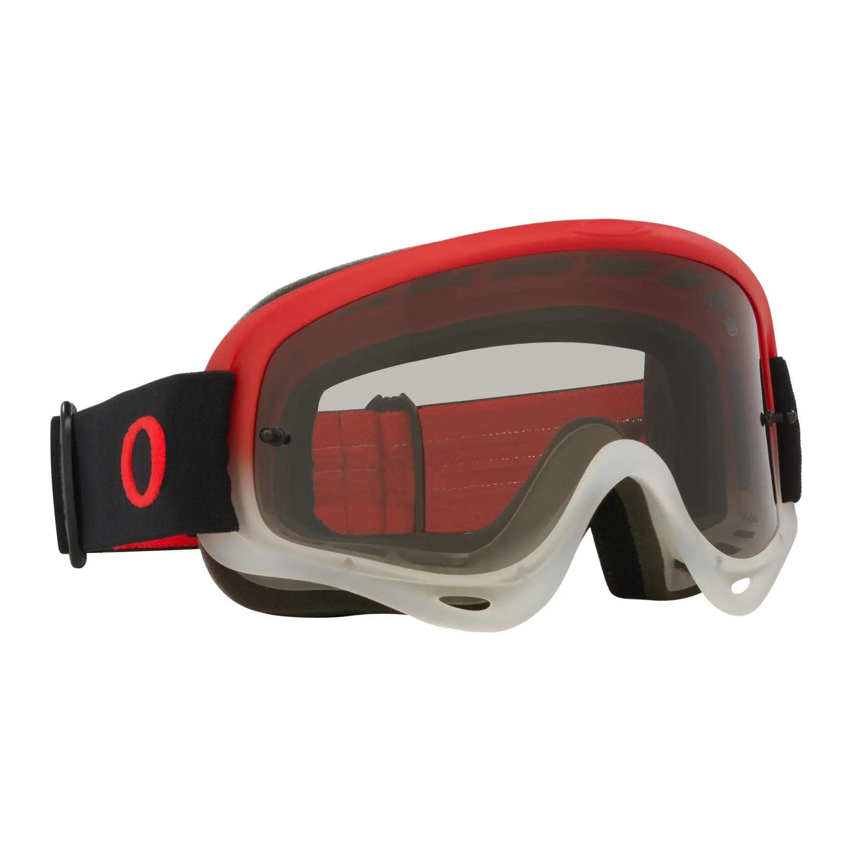 Oakley O Frame Team Red MX Goggles Light Grey - FREE UK Shipping, FREE 365 Day Returns | Moto Central