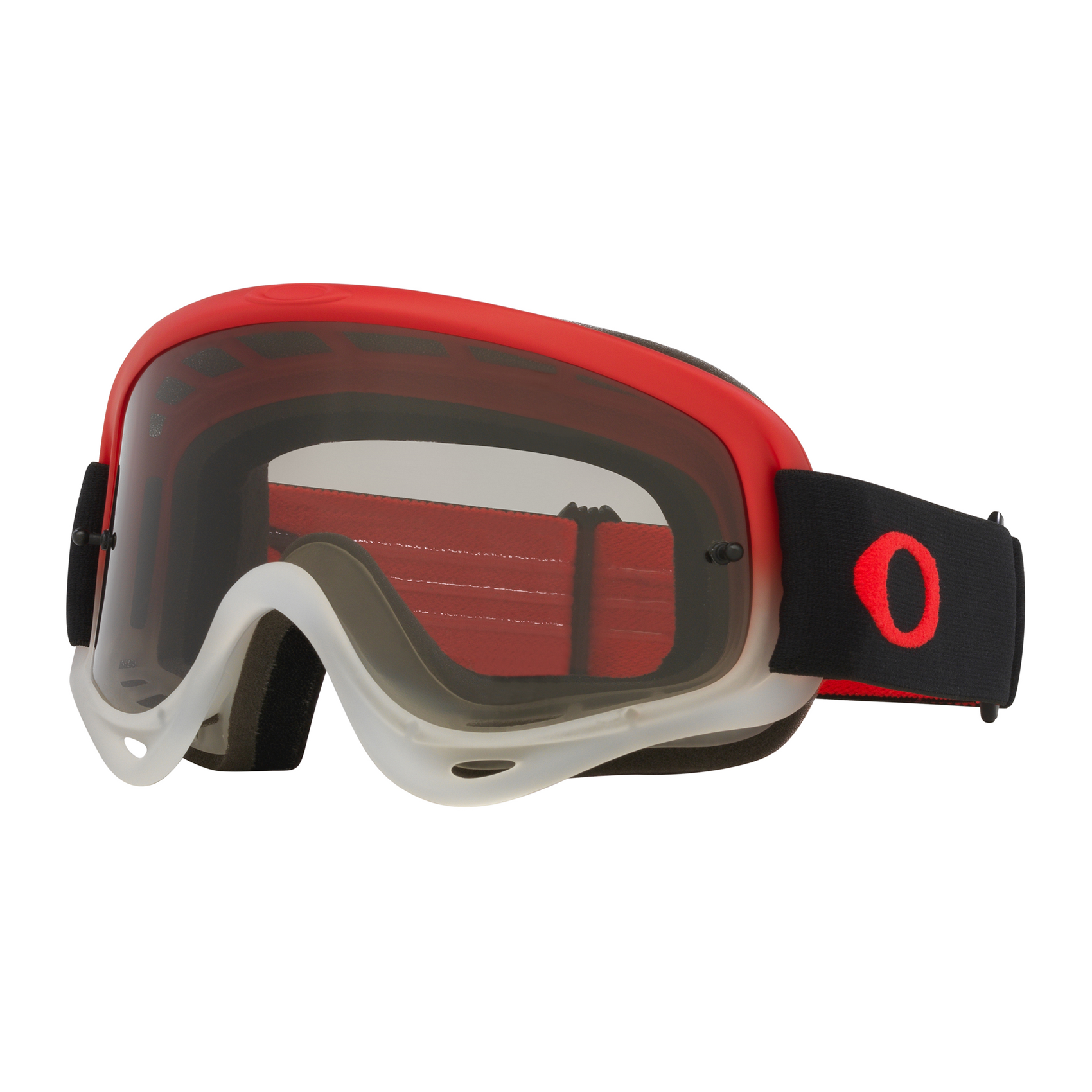 Oakley O Frame Team Red MX Goggles Light Grey - FREE UK Shipping, FREE 365 Day Returns | Moto Central