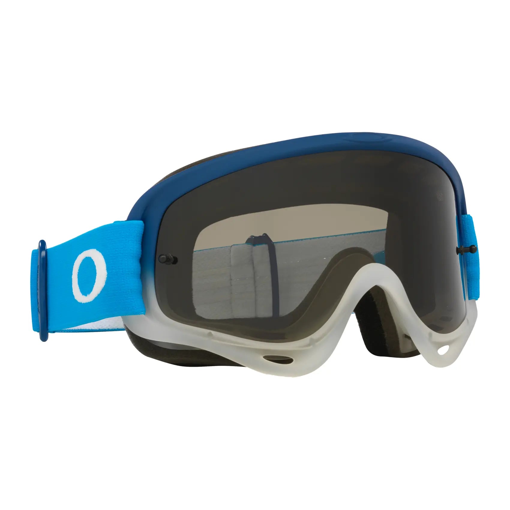 Oakley O Frame Team Blue MX Goggles Dark Grey - FREE UK Shipping, FREE 365 Day Returns | Moto Central