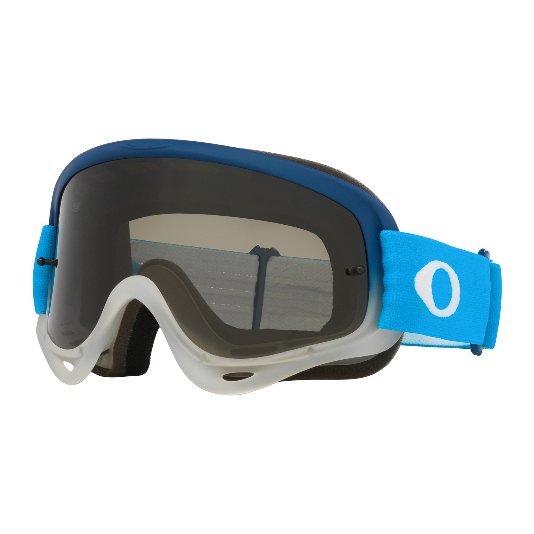 Oakley O Frame Team Blue MX Goggles Dark Grey - FREE UK Shipping, FREE 365 Day Returns | Moto Central