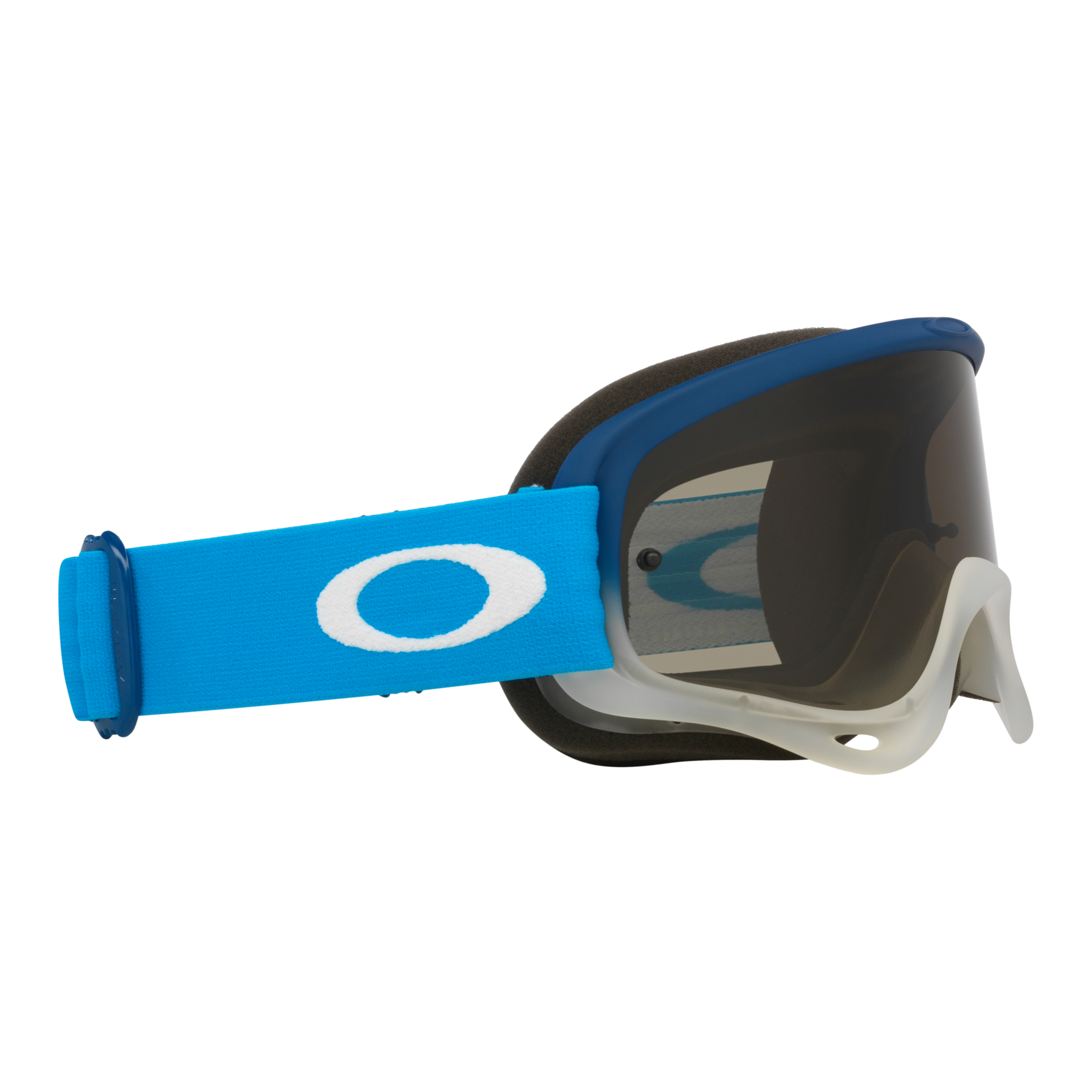 Oakley O Frame Team Blue MX Goggles Dark Grey - FREE UK Shipping, FREE 365 Day Returns | Moto Central