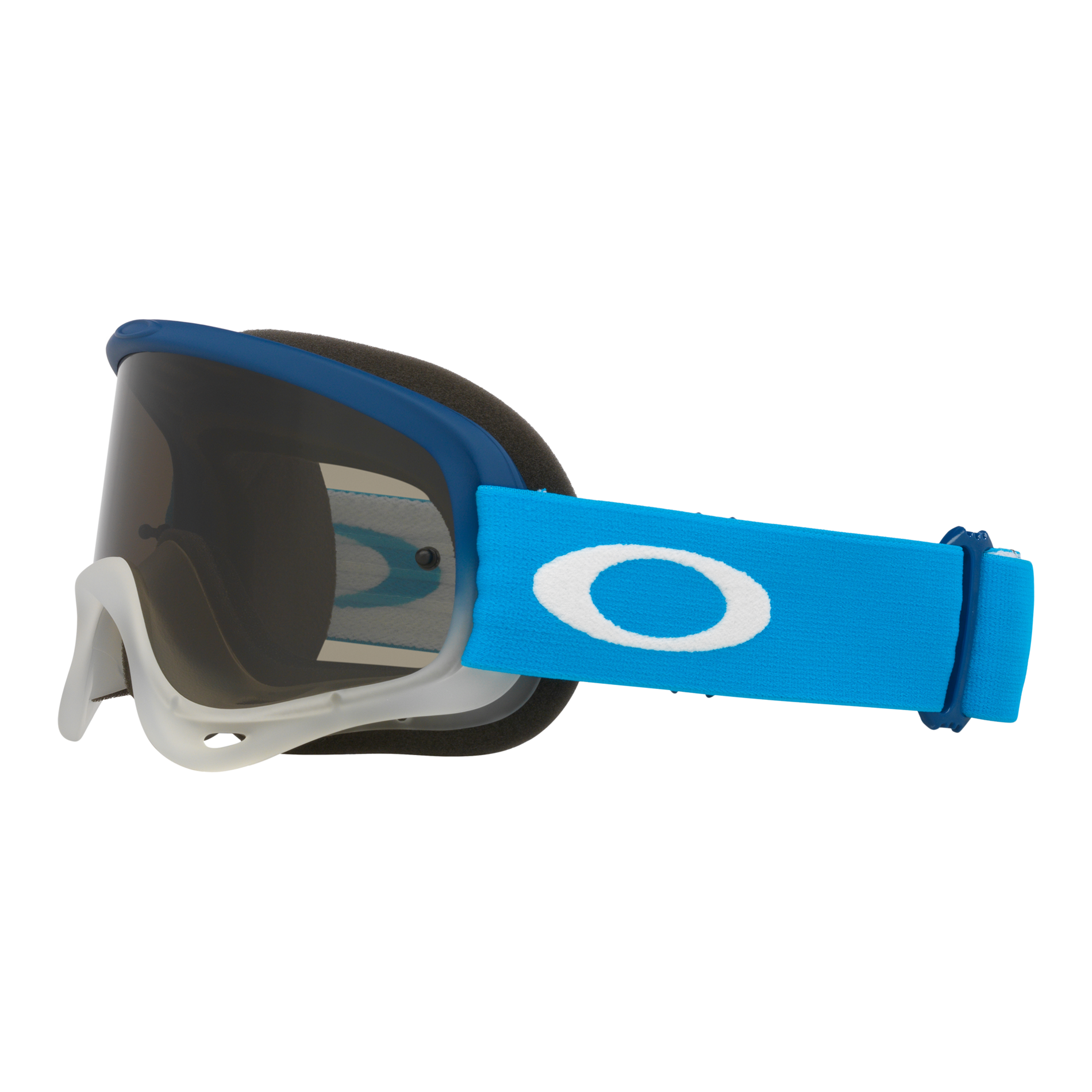 Oakley O Frame Team Blue MX Goggles Dark Grey - FREE UK Shipping, FREE 365 Day Returns | Moto Central
