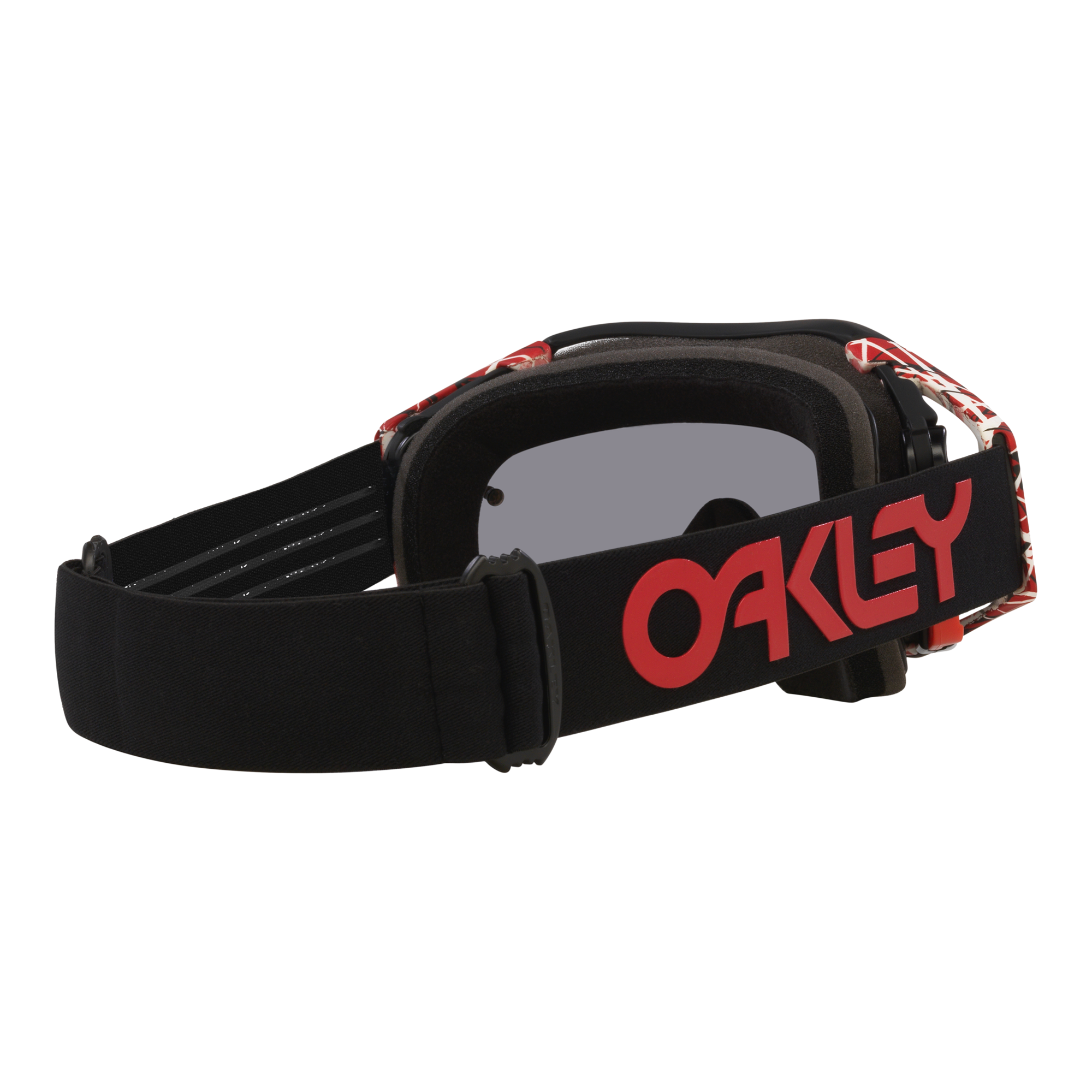 Oakley Airbrake Red Eddie MX Goggles Dark Grey - FREE UK Shipping, FREE 365 Day Returns | Moto Central