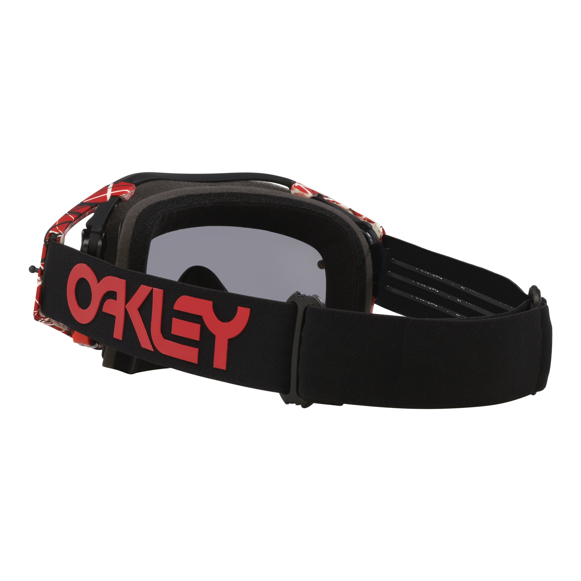 Oakley Airbrake Red Eddie MX Goggles Dark Grey - FREE UK Shipping, FREE 365 Day Returns | Moto Central