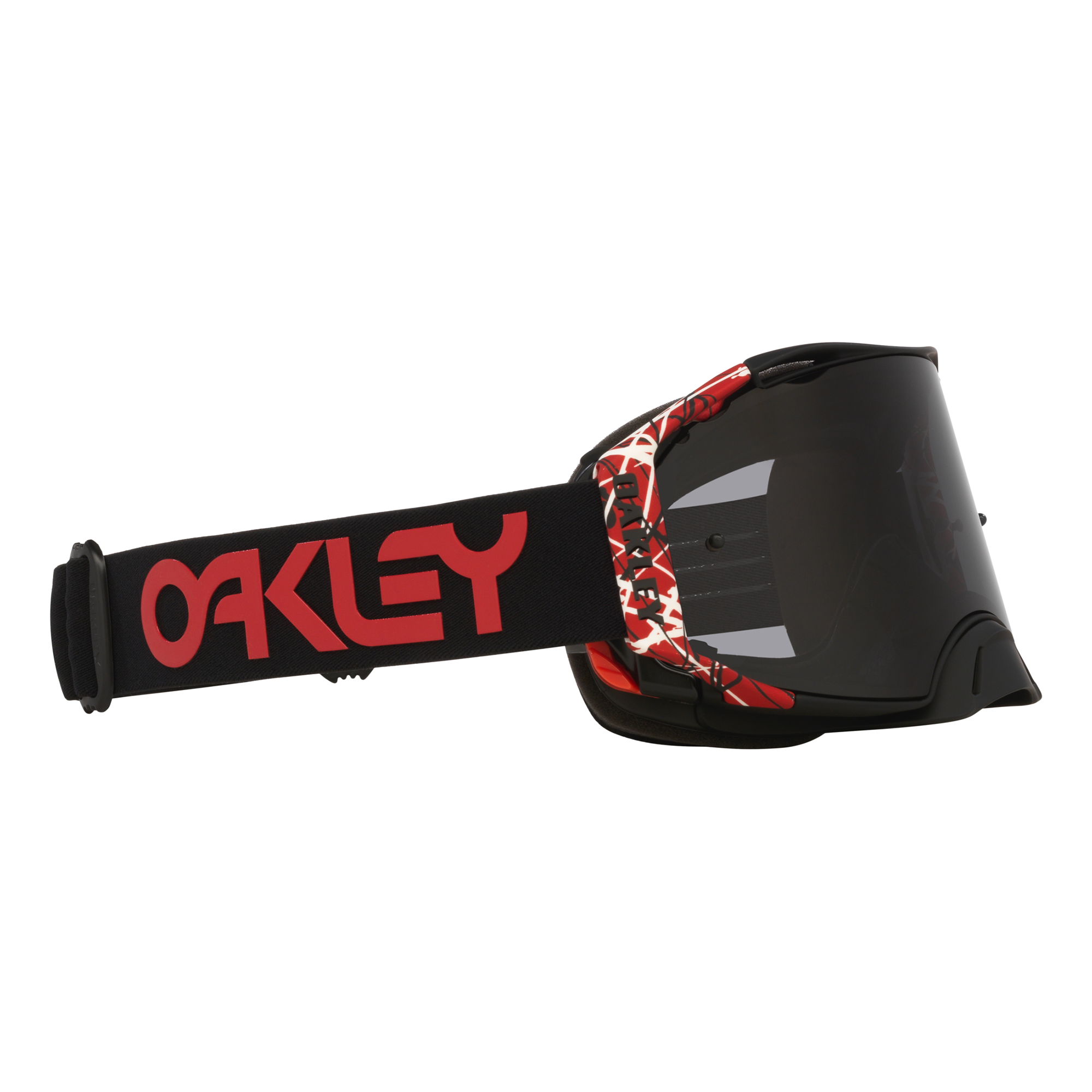 Oakley Airbrake Red Eddie MX Goggles Dark Grey - FREE UK Shipping, FREE 365 Day Returns | Moto Central