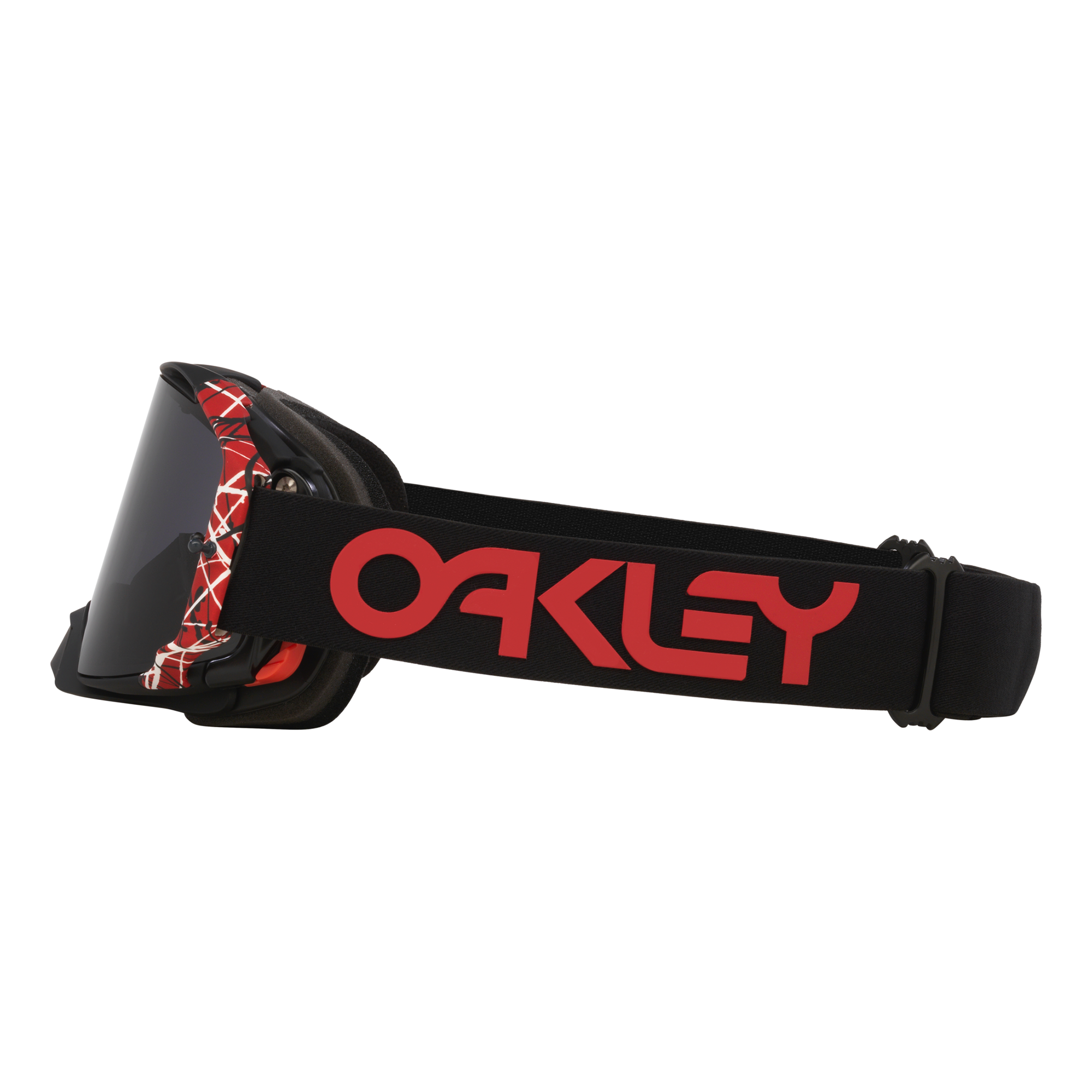 Oakley Airbrake Red Eddie MX Goggles Dark Grey - FREE UK Shipping, FREE 365 Day Returns | Moto Central