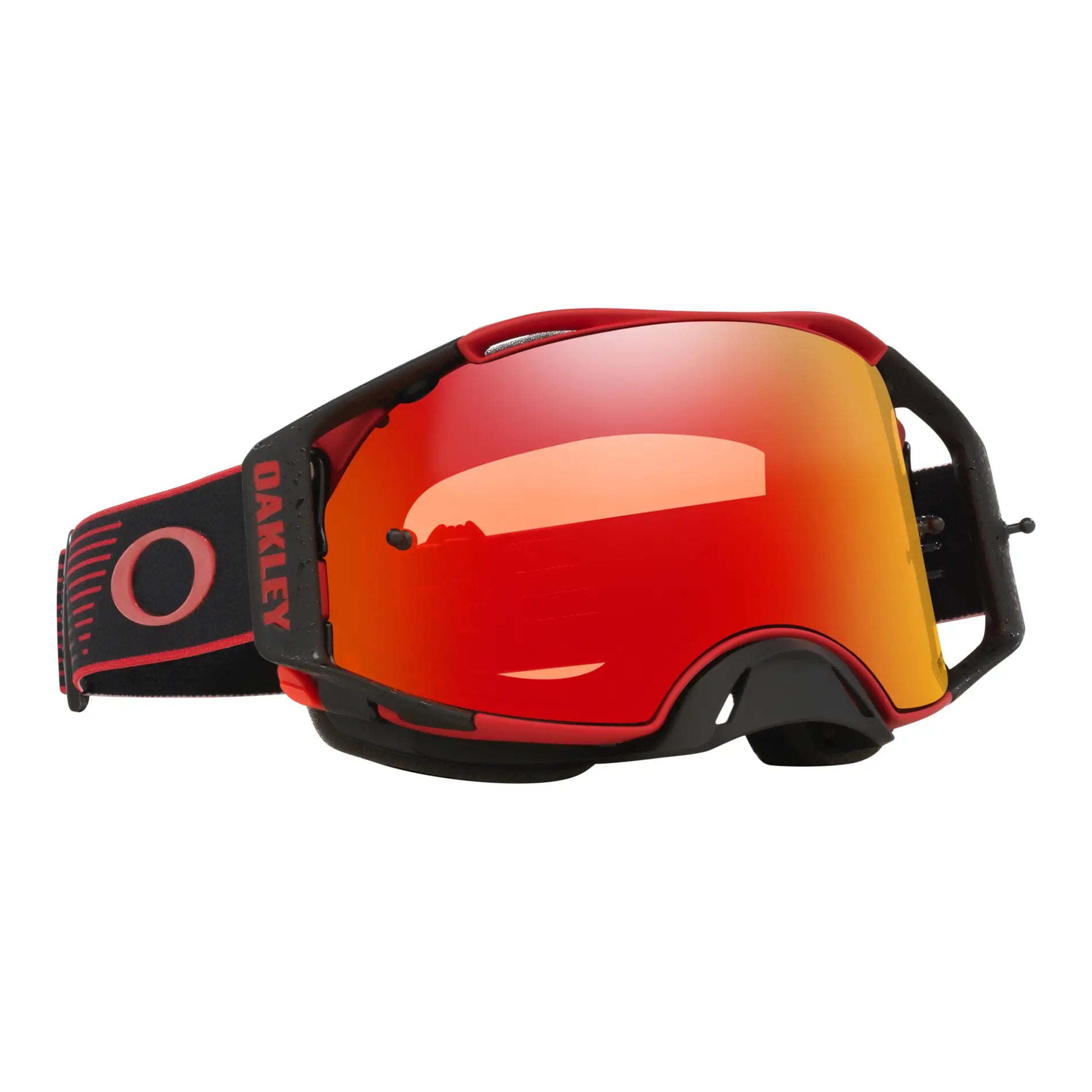 Oakley Airbrake Red Motion MX Goggles Torch Prizm - FREE UK Shipping, FREE 365 Day Returns | Moto Central