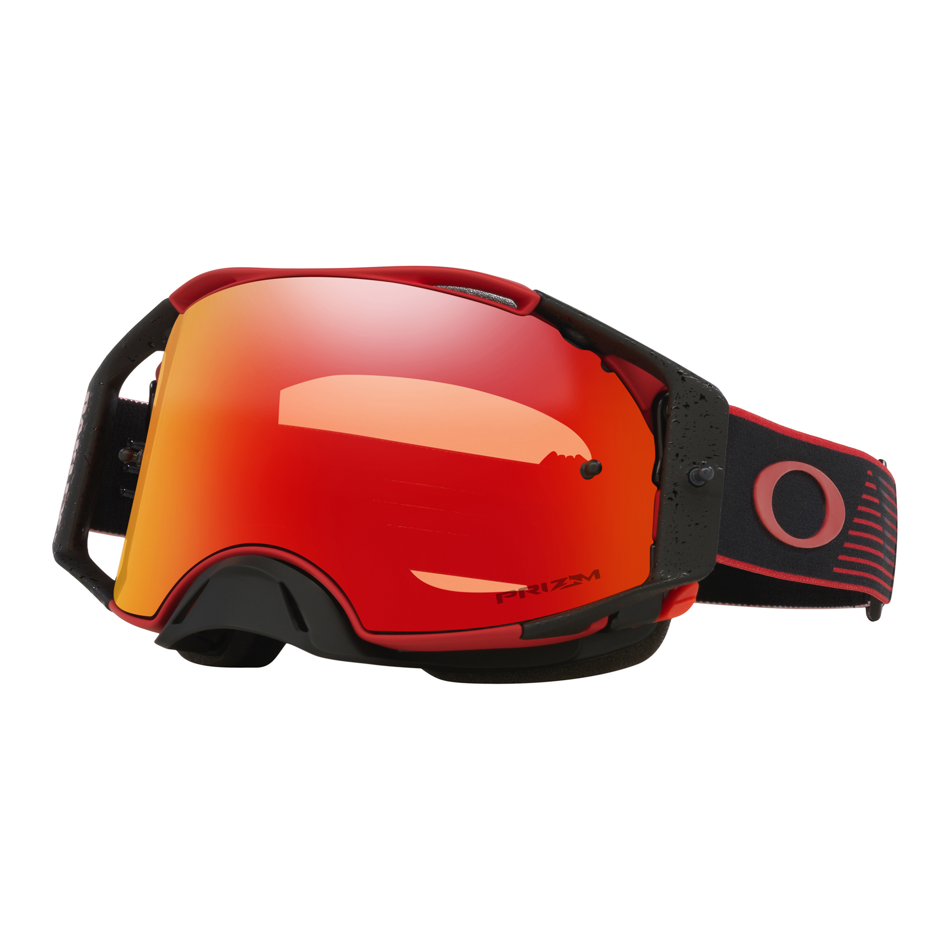 Oakley Airbrake Red Motion MX Goggles Torch Prizm - FREE UK Shipping, FREE 365 Day Returns | Moto Central