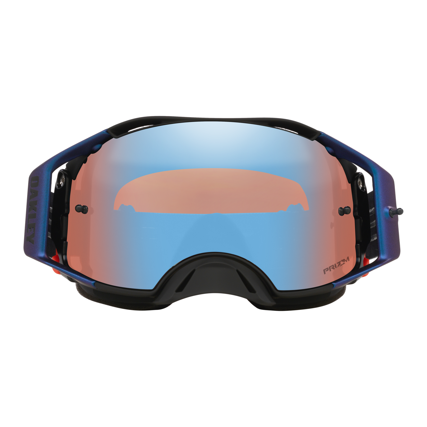 Oakley Airbrake Grey Strike MX Goggles Sapphire Prizm - FREE UK Shipping, FREE 365 Day Returns | Moto Central