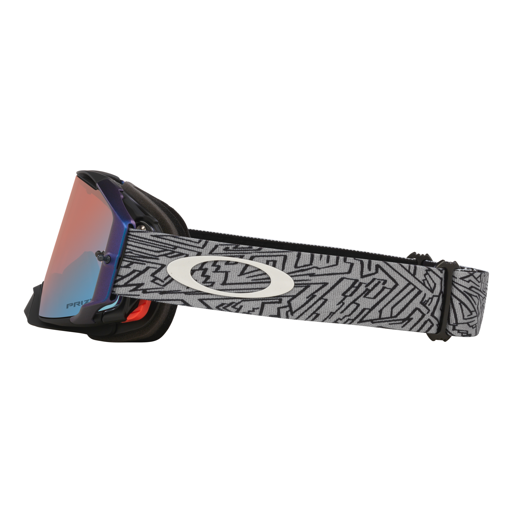Oakley Airbrake Grey Strike MX Goggles Sapphire Prizm - FREE UK Shipping, FREE 365 Day Returns | Moto Central