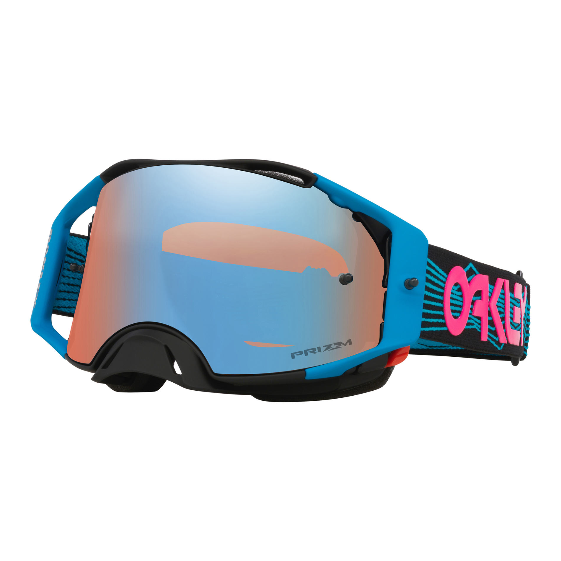 Oakley Airbrake Blue Wired MX Goggles Sapphire Prizm - FREE UK Shipping, FREE 365 Day Returns | Moto Central