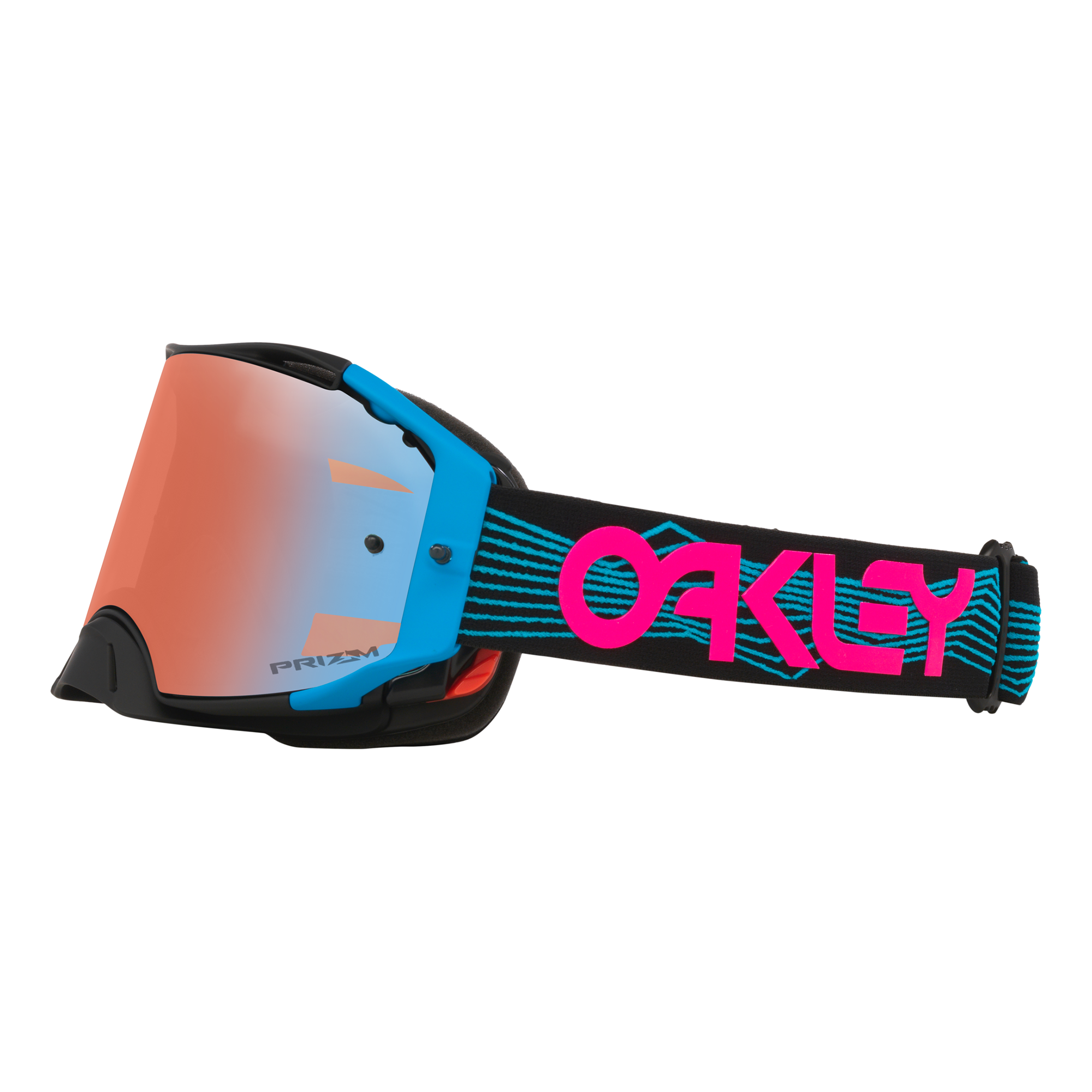Oakley Airbrake Blue Wired MX Goggles Sapphire Prizm - FREE UK Shipping, FREE 365 Day Returns | Moto Central