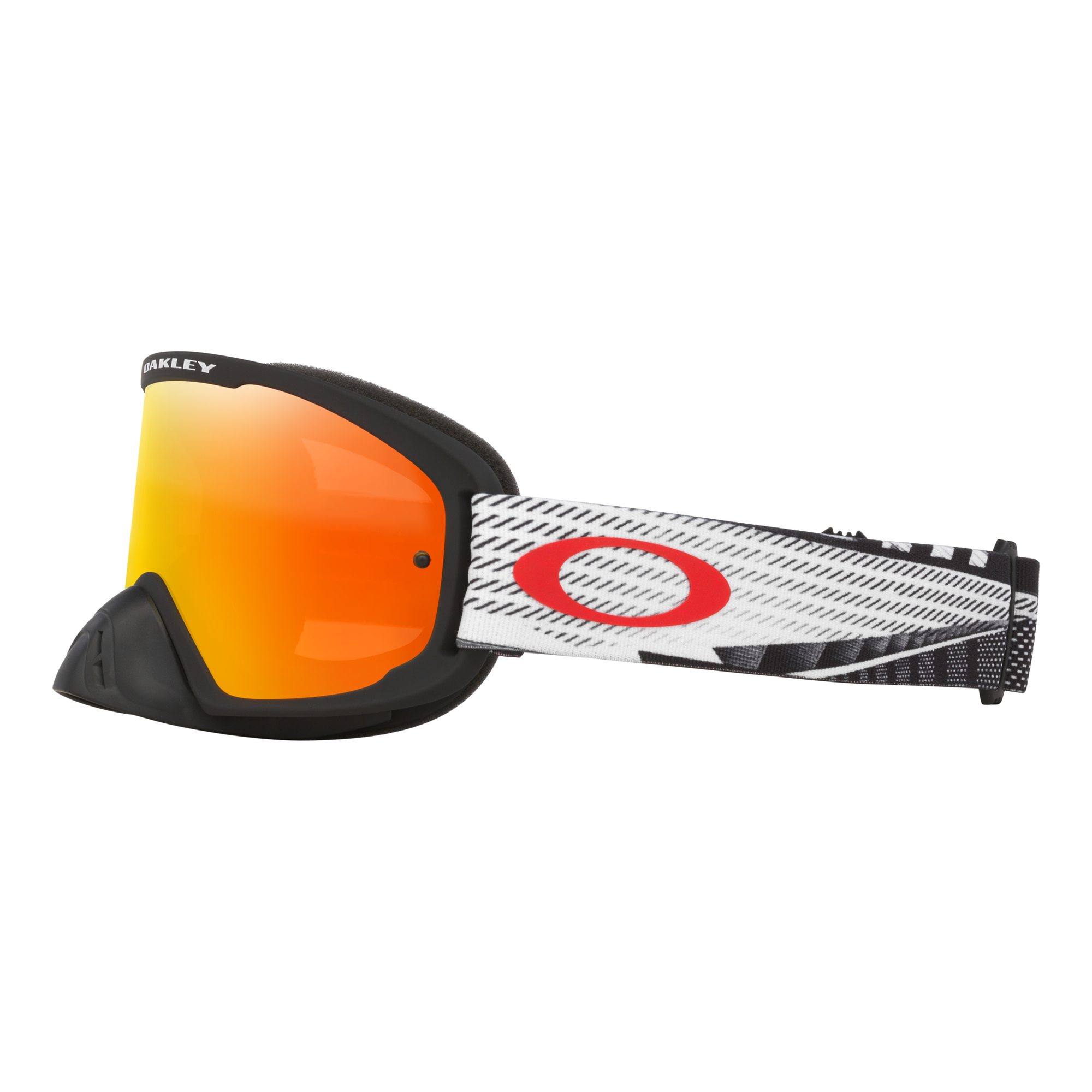 Oakley O Frame 2.0 Pro Black Forge MX Goggles Fire Iridium - FREE UK Shipping, FREE 365 Day Returns | Moto Central