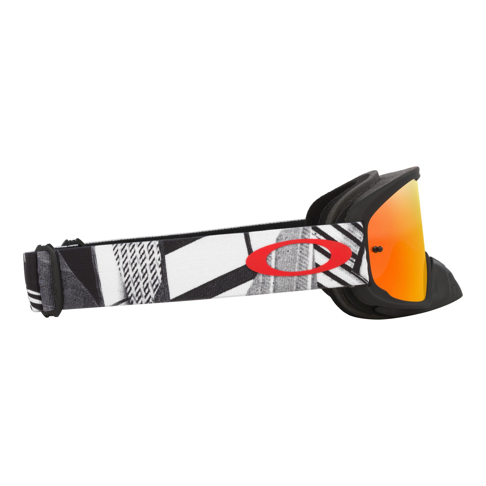 Oakley O Frame 2.0 Pro Black Forge MX Goggles Fire Iridium - FREE UK Shipping, FREE 365 Day Returns | Moto Central