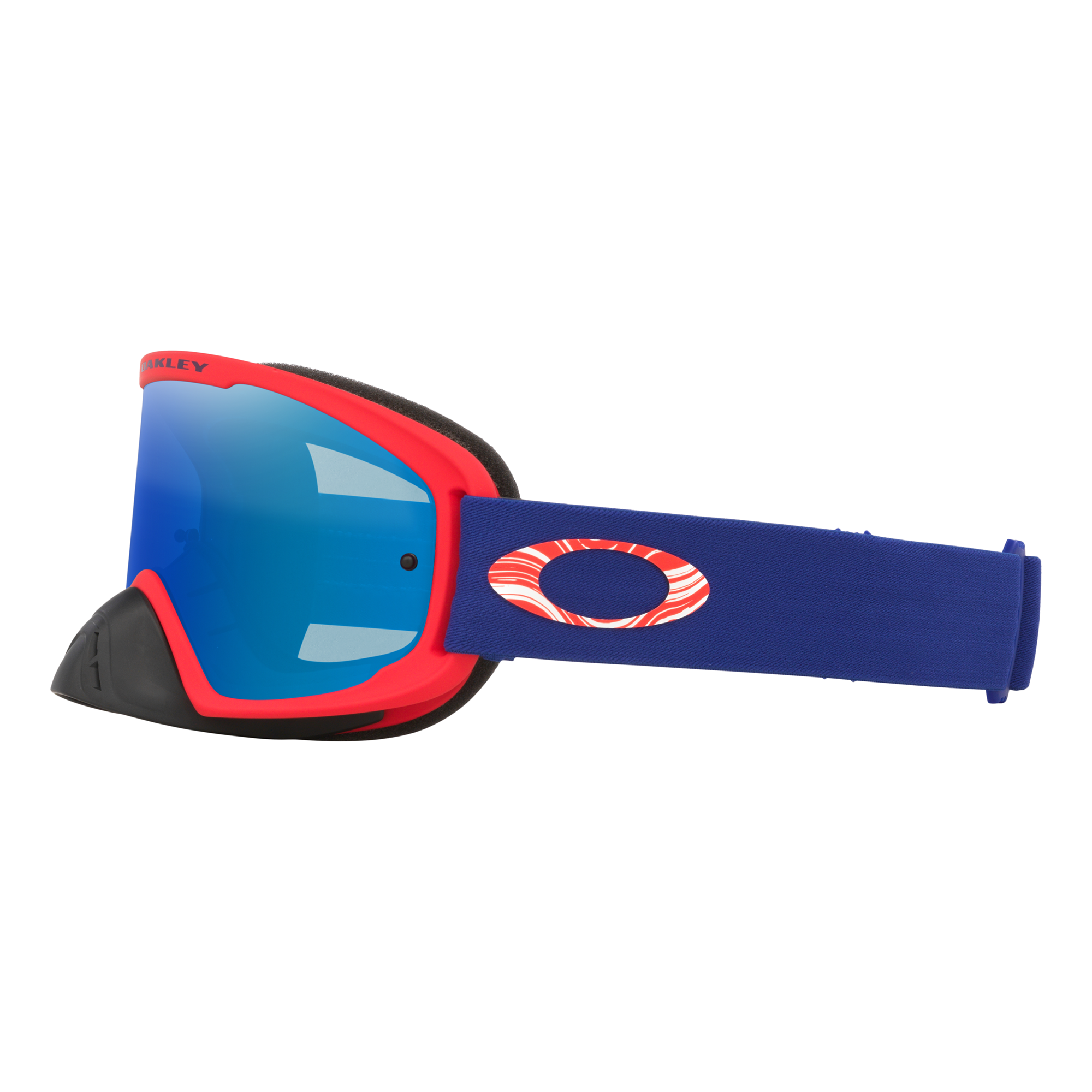 Oakley O Frame 2.0 Pro Team Red MX Goggles Black Ice Iridium - FREE UK Shipping, FREE 365 Day Returns | Moto Central