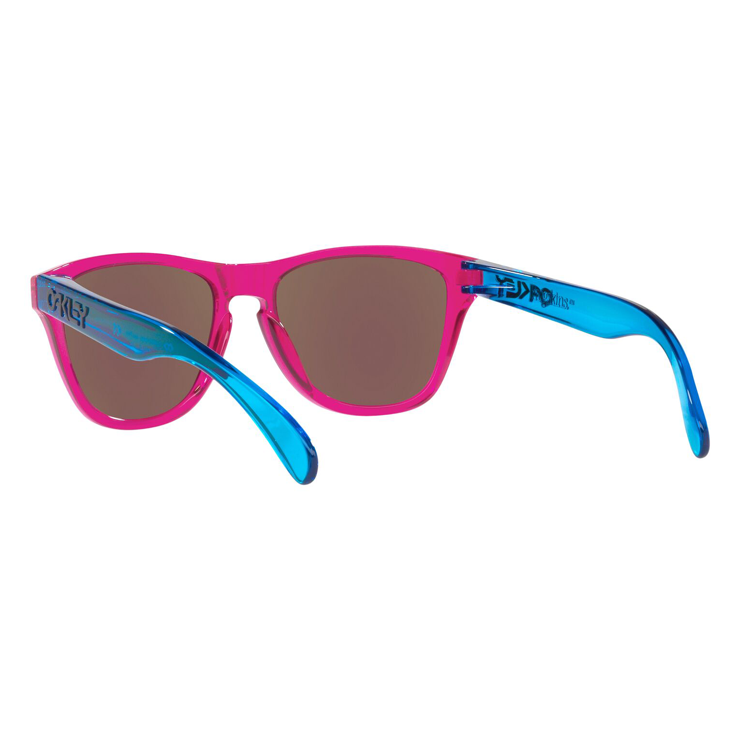 Oakley Frogskins XXS Youth Sunglasses Acid Pink / Sapphire Prizm - FREE UK Shipping, FREE 365 Day Returns | Moto Central