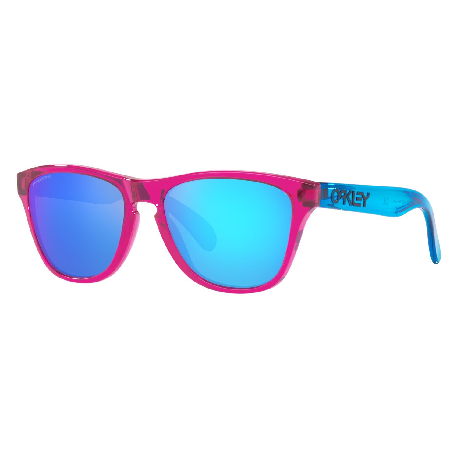 Oakley Frogskins XXS Youth Sunglasses Acid Pink / Sapphire Prizm - FREE UK Shipping, FREE 365 Day Returns | Moto Central