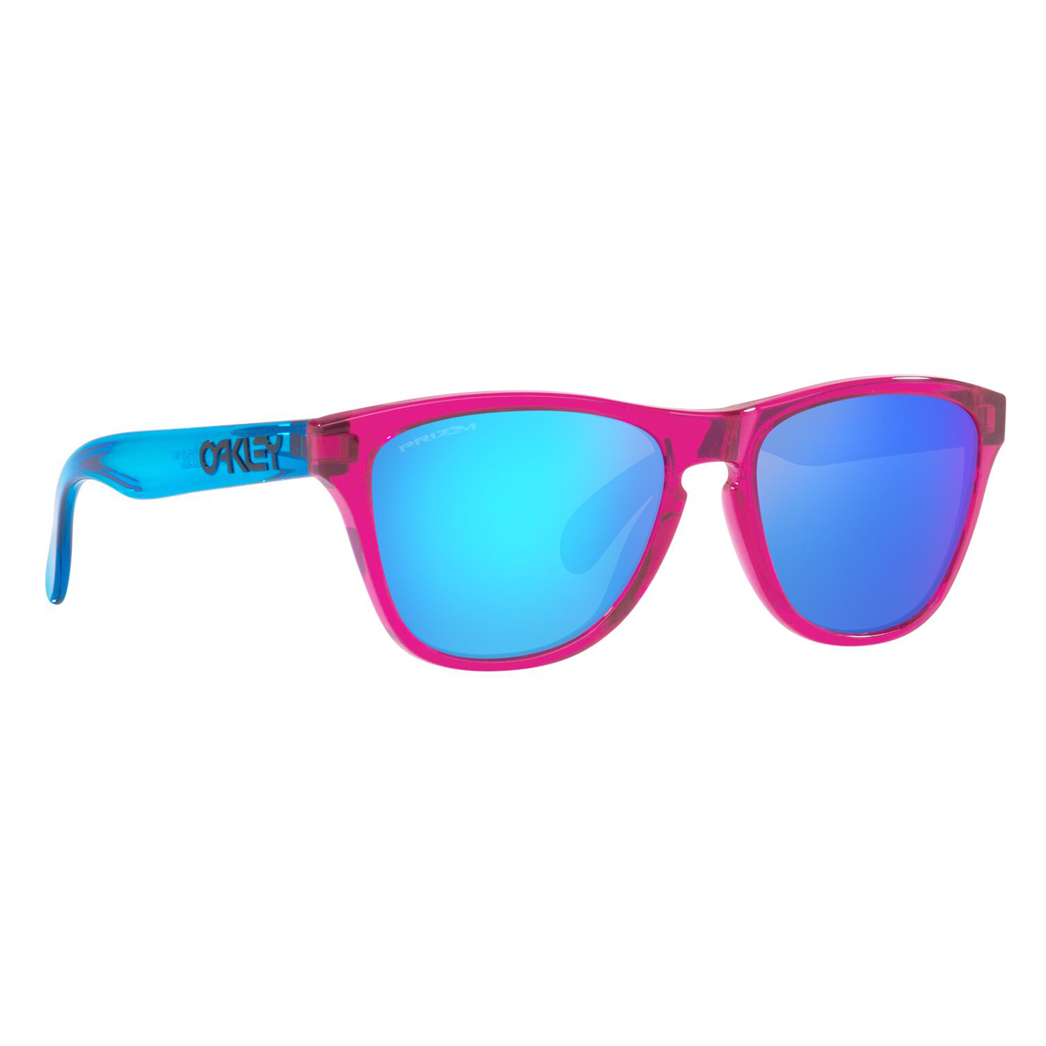 Oakley Frogskins XXS Youth Sunglasses Acid Pink / Sapphire Prizm - FREE UK Shipping, FREE 365 Day Returns | Moto Central