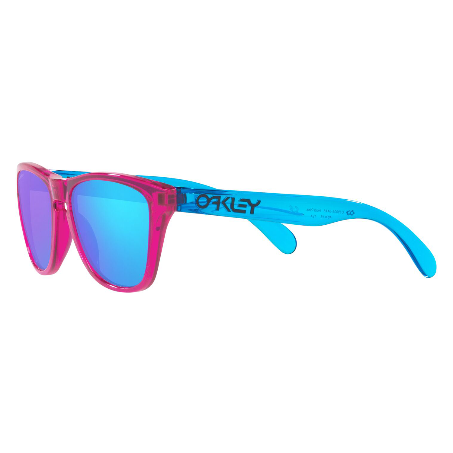 Oakley Frogskins XXS Youth Sunglasses Acid Pink / Sapphire Prizm - FREE UK Shipping, FREE 365 Day Returns | Moto Central