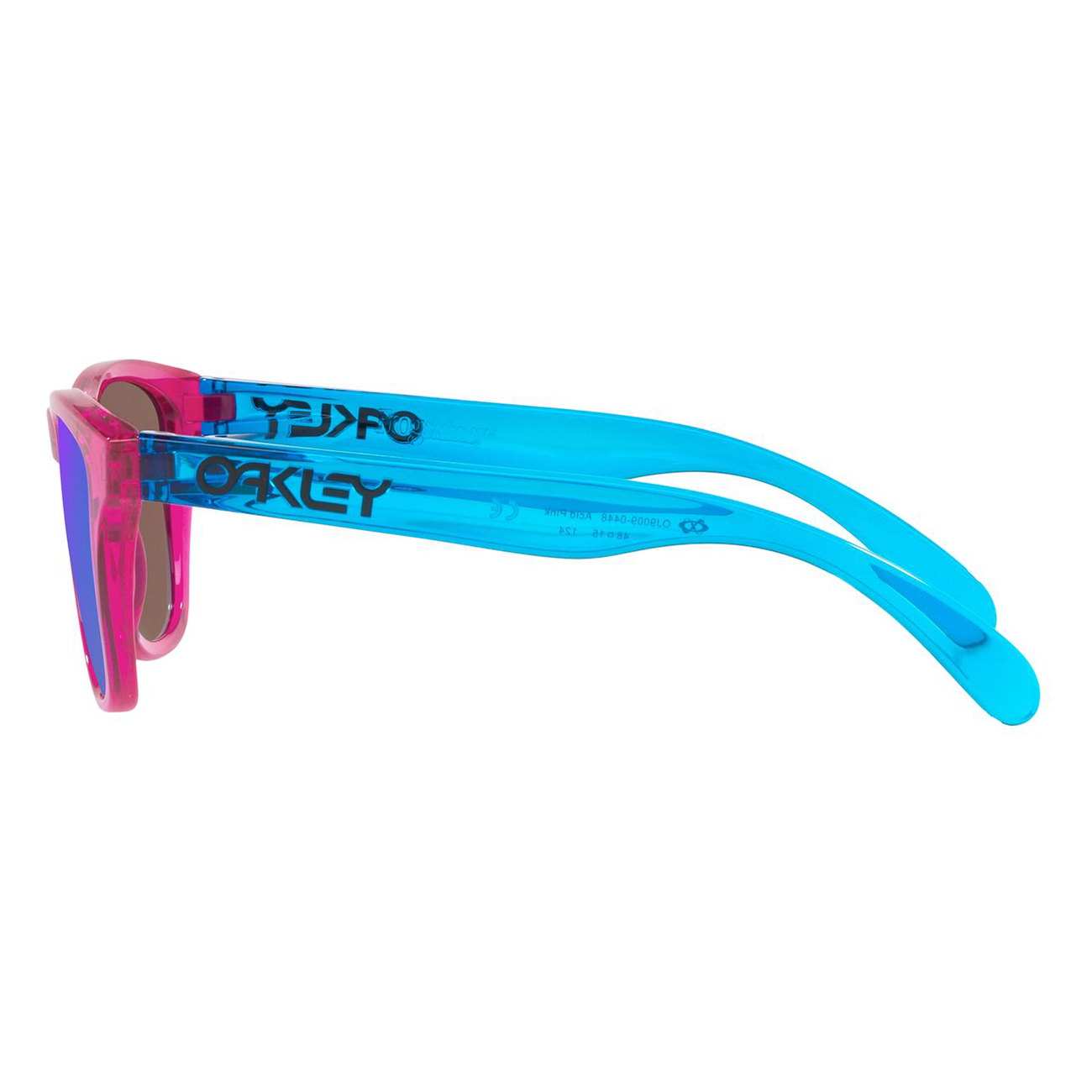 Oakley Frogskins XXS Youth Sunglasses Acid Pink / Sapphire Prizm - FREE UK Shipping, FREE 365 Day Returns | Moto Central