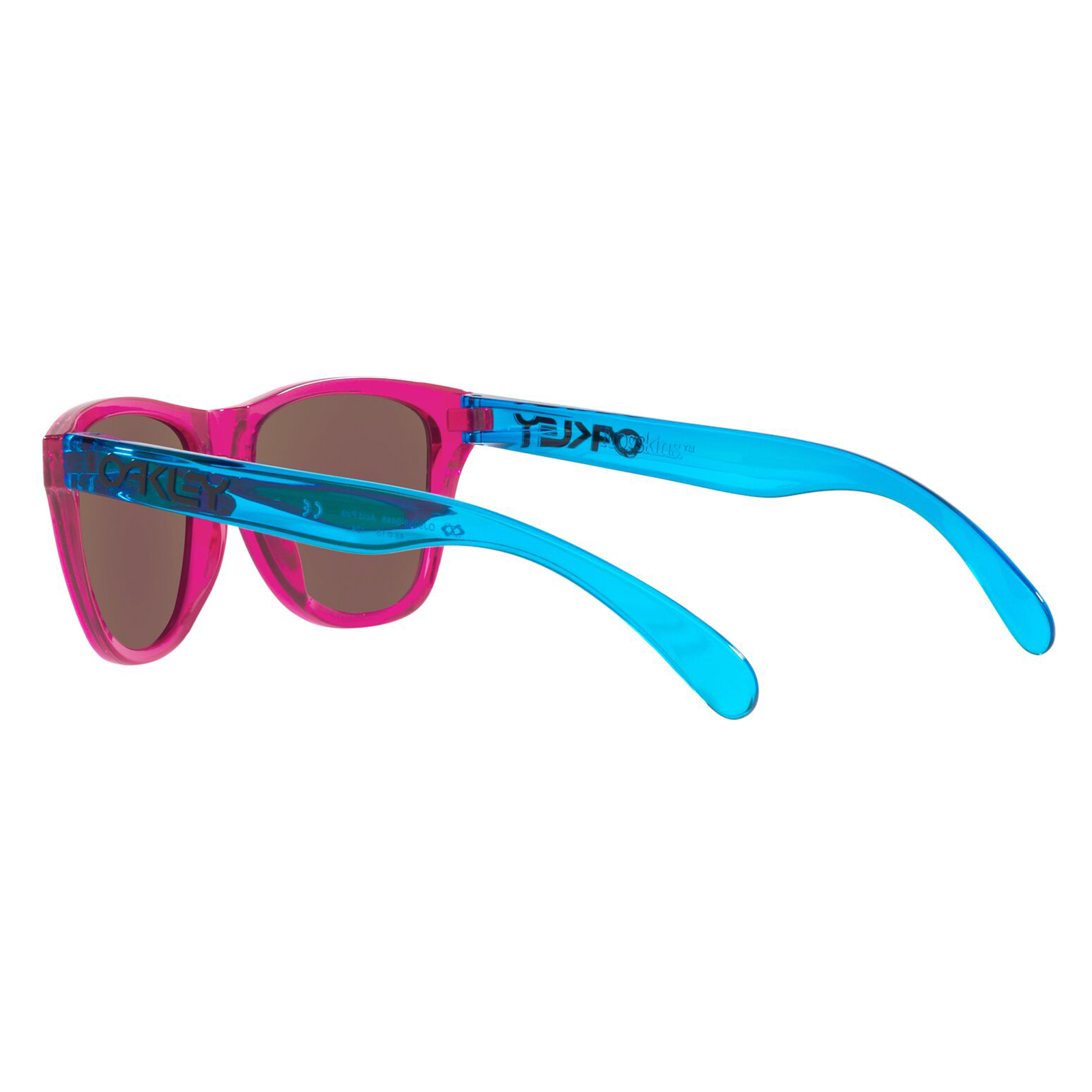 Oakley Frogskins XXS Youth Sunglasses Acid Pink / Sapphire Prizm - FREE UK Shipping, FREE 365 Day Returns | Moto Central