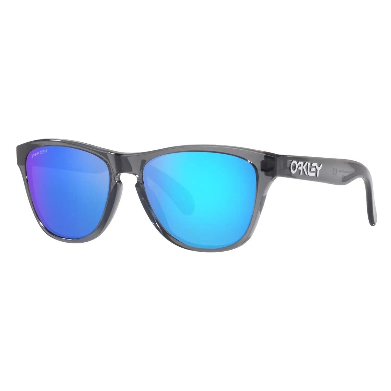 Oakley Frogskins XXS Youth Sunglasses Grey Smoke / Sapphire Prizm - FREE UK Shipping, FREE 365 Day Returns | Moto Central