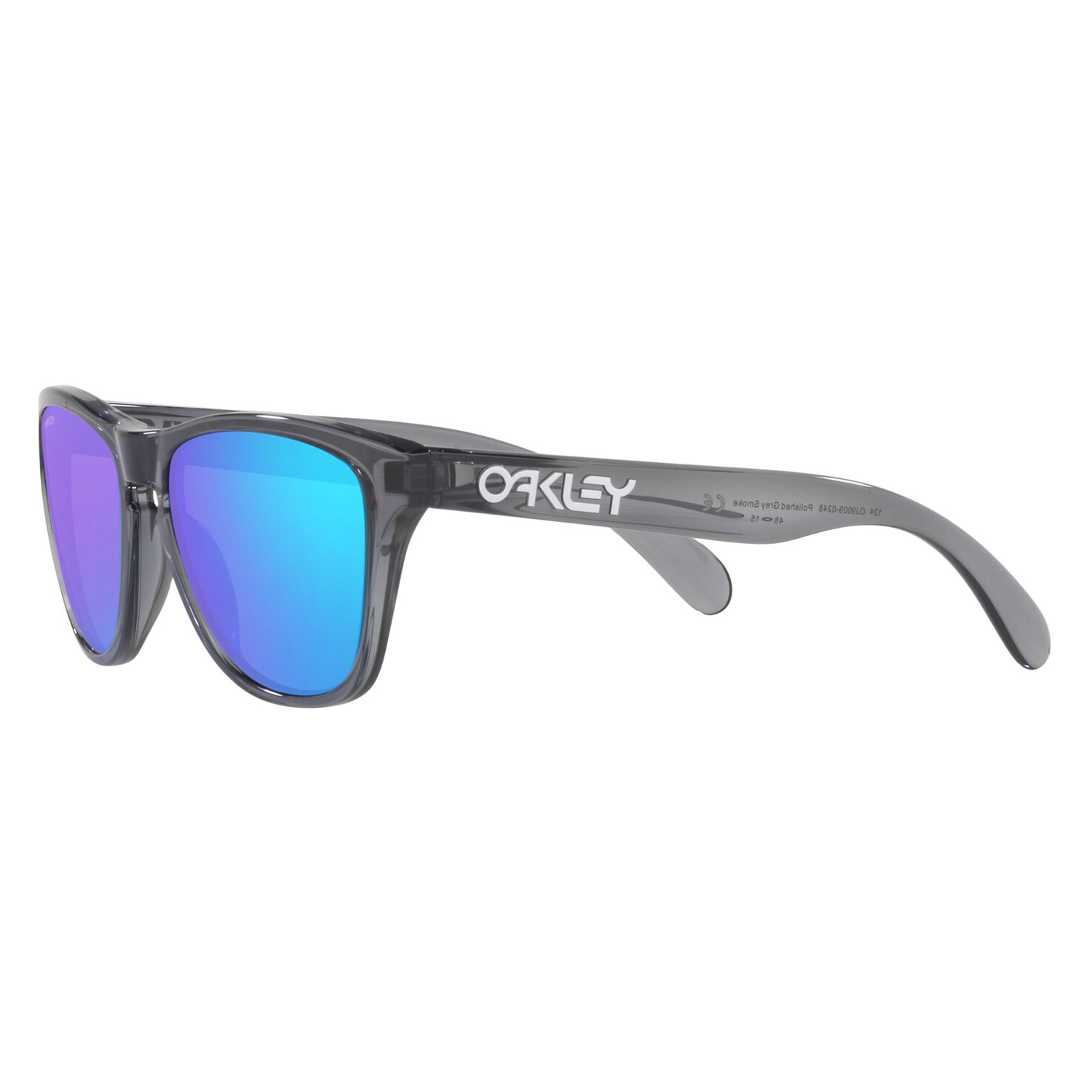 Oakley Frogskins XXS Youth Sunglasses Grey Smoke / Sapphire Prizm - FREE UK Shipping, FREE 365 Day Returns | Moto Central