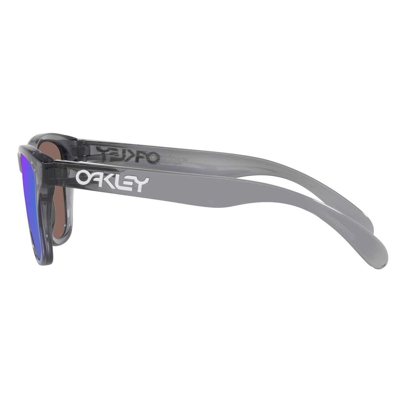 Oakley Frogskins XXS Youth Sunglasses Grey Smoke / Sapphire Prizm - FREE UK Shipping, FREE 365 Day Returns | Moto Central