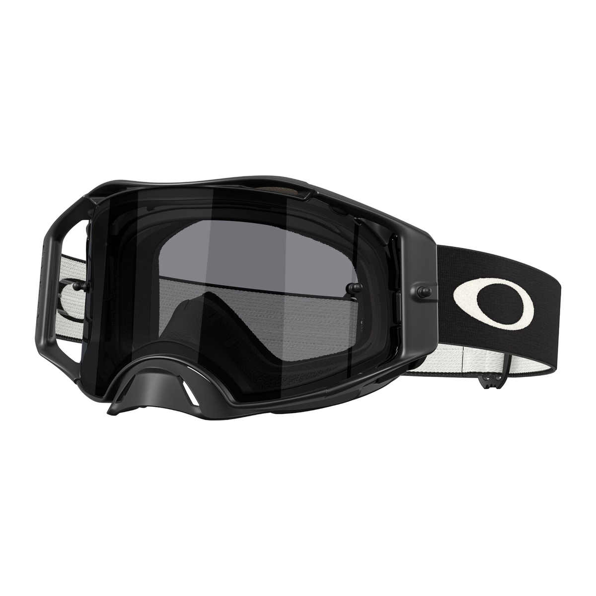 Oakley Airbrake Lite Goggles Matt Black / Dark Grey - FREE UK Shipping, FREE 365 Day Returns | Moto Central