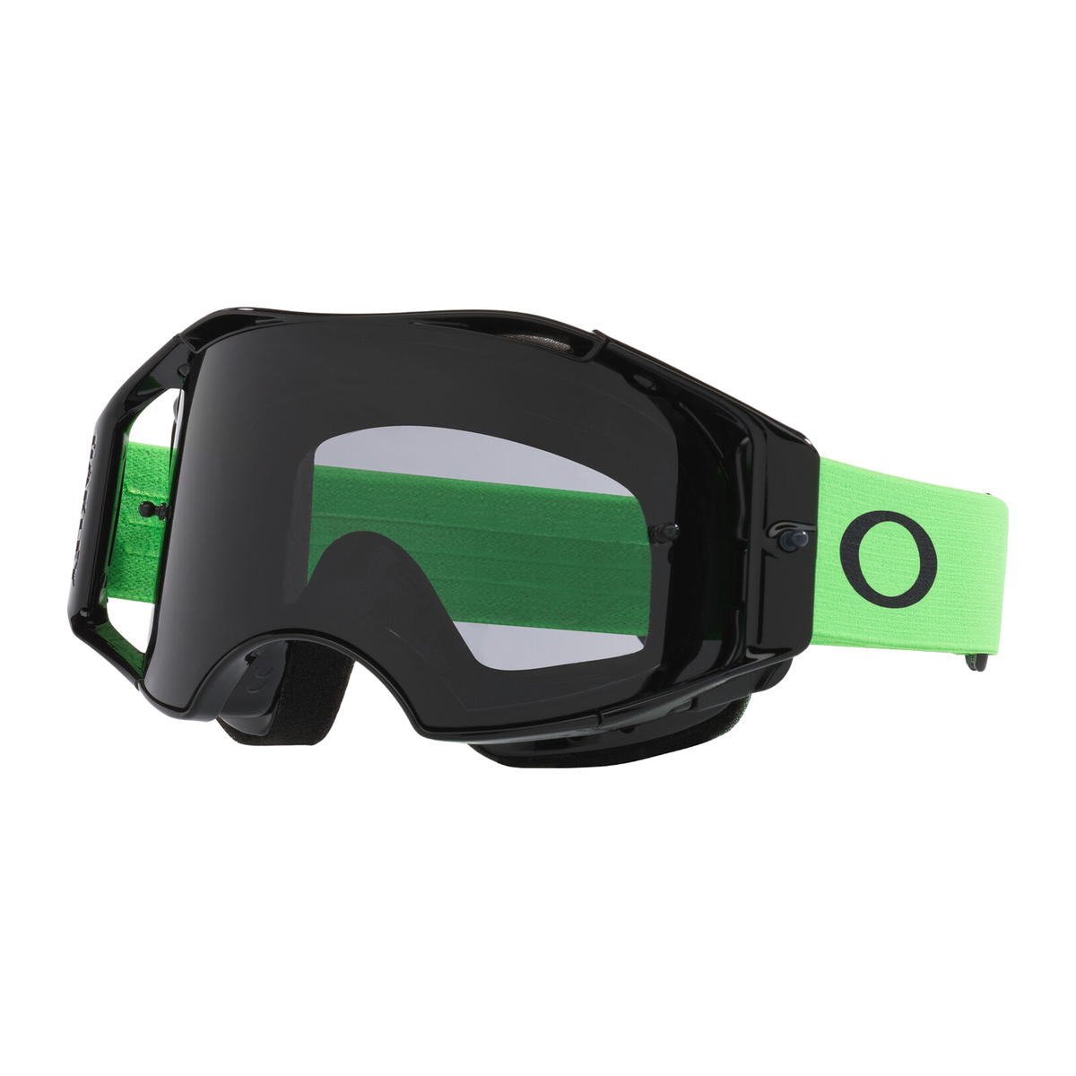 Oakley Airbrake Lite Goggles Moto Green / Dark Grey - FREE UK Shipping, FREE 365 Day Returns | Moto Central