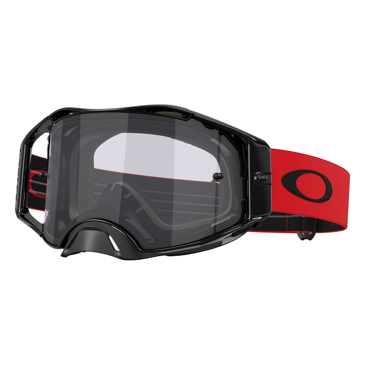 Oakley Airbrake Lite Goggles Moto Red / Light Grey - FREE UK Shipping, FREE 365 Day Returns | Moto Central