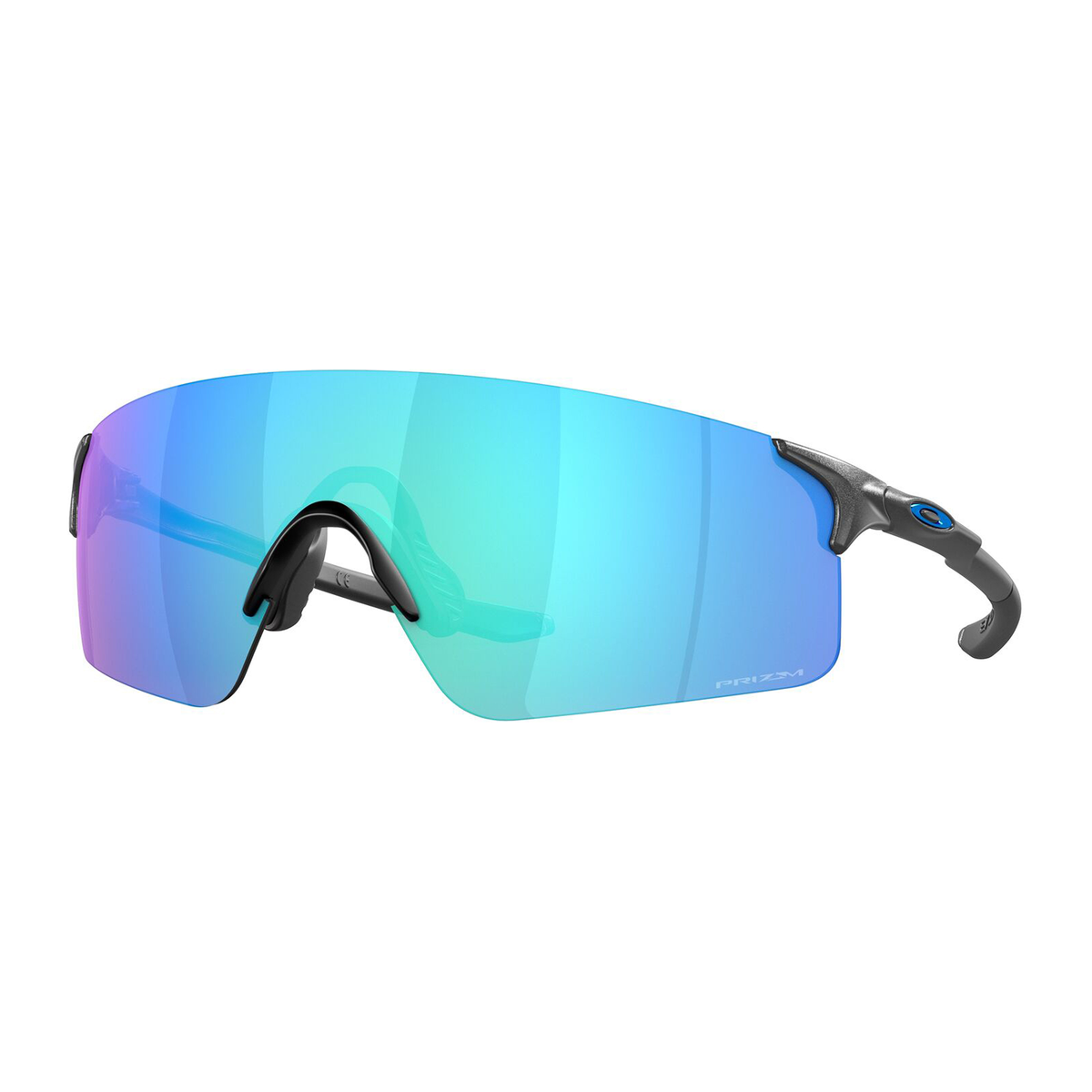 Oakley EVZero Blades Sunglasses Steel / Prizm Sapphire - FREE UK Shipping, FREE 365 Day Returns | Moto Central