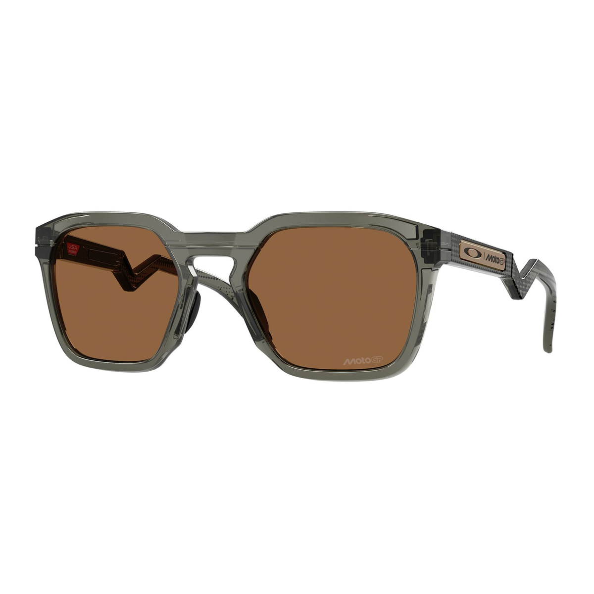 Oakley HSTN SQ Sunglasses Grey Smoke / Prizm Bronze Lens - FREE UK Shipping, FREE 365 Day Returns | Moto Central