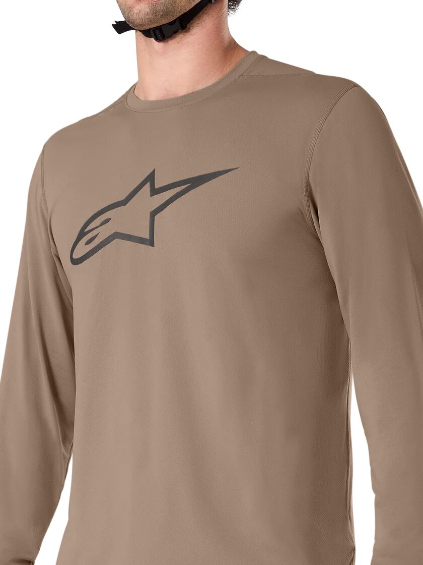 Alpinestars A-Dura Astar Long Sleeves Jersey Brown - FREE UK Shipping, FREE 365 Day Returns | Moto Central