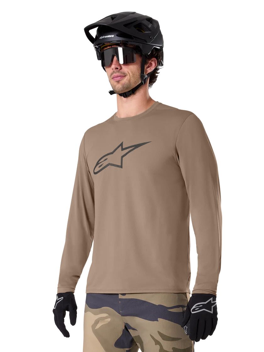 Alpinestars A-Dura Astar Long Sleeves Jersey Brown - FREE UK Shipping, FREE 365 Day Returns | Moto Central