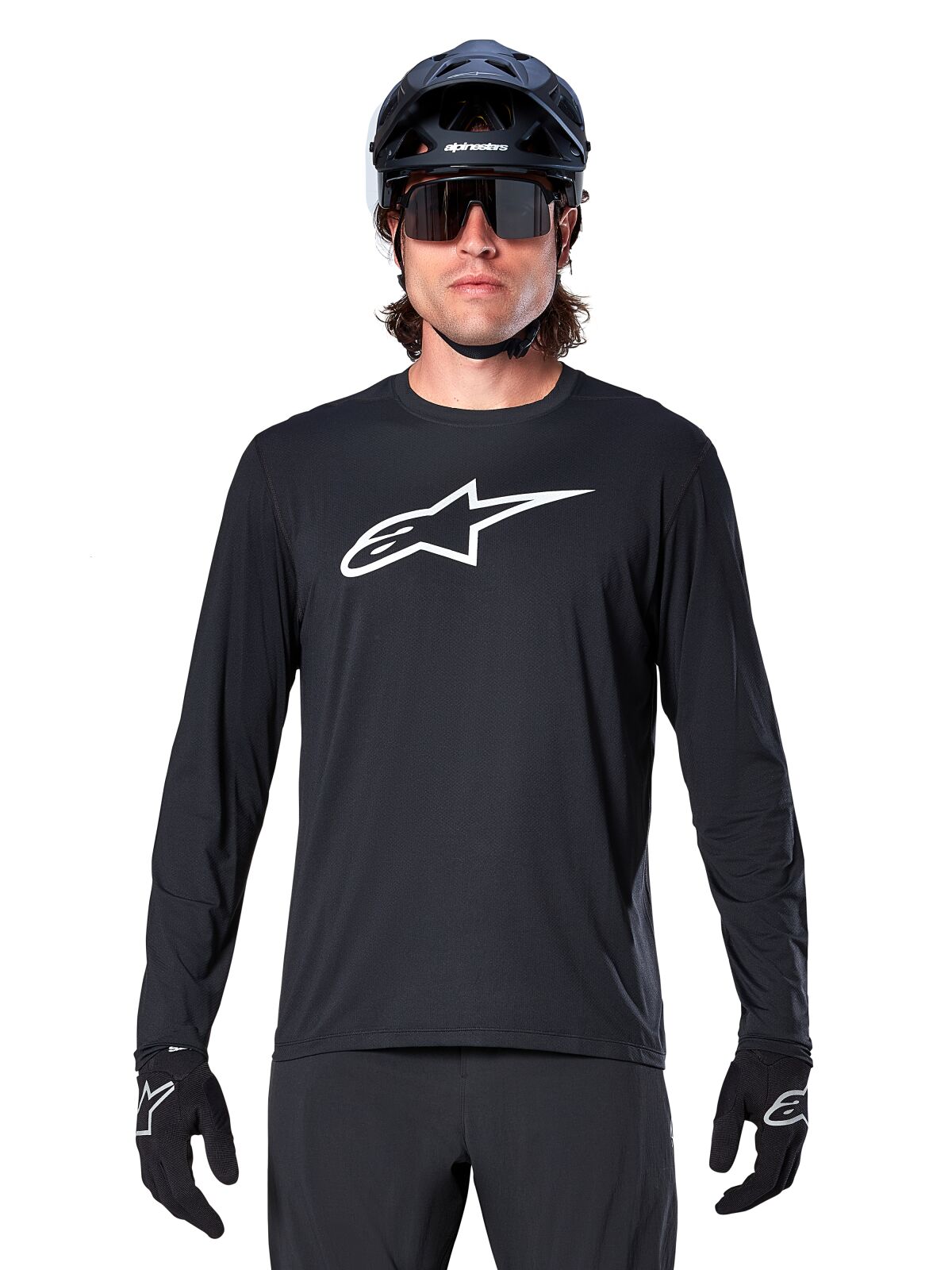 Alpinestars A-Dura Astar Long Sleeves Jersey Black - FREE UK Shipping, FREE 365 Day Returns | Moto Central